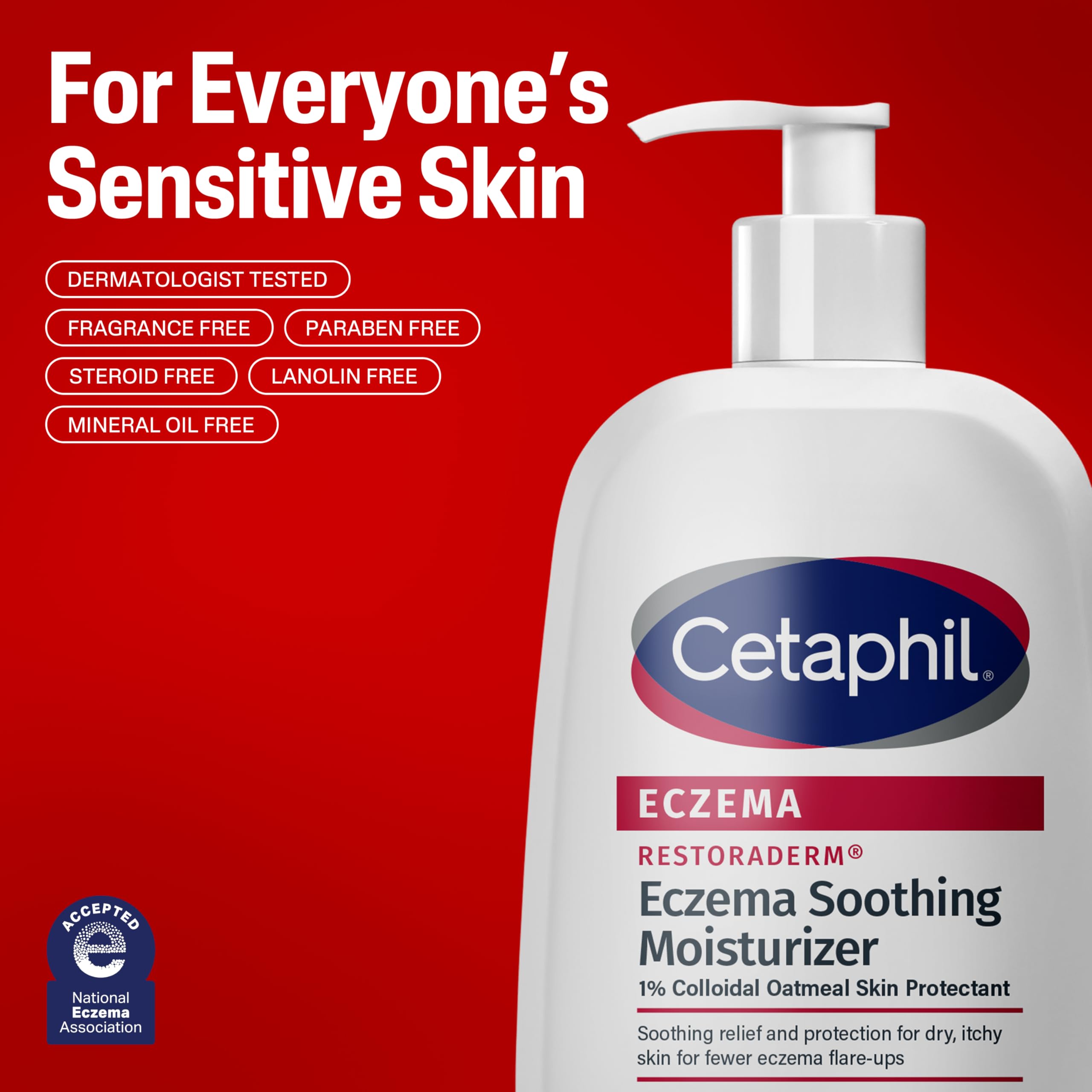 Foto 8 pulgar | Crema Hidratante Cetaphil Eczema Restoraderm Calmante 480 Ml - Venta Internacional.