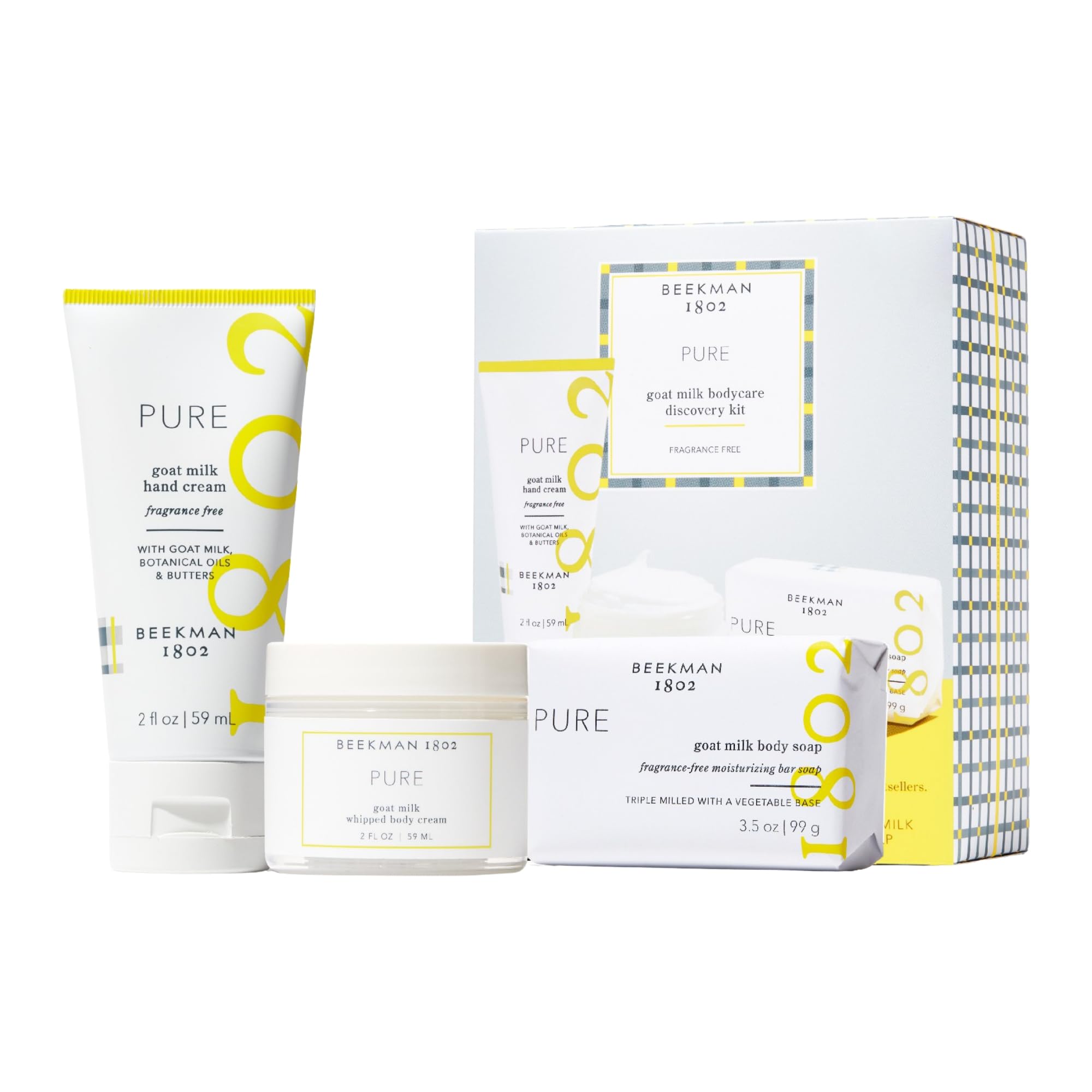 Set De Cuidado Corporal Beekman 1802 De Leche Pura De Cabra Con Ácido Láctico - Venta Internacional.