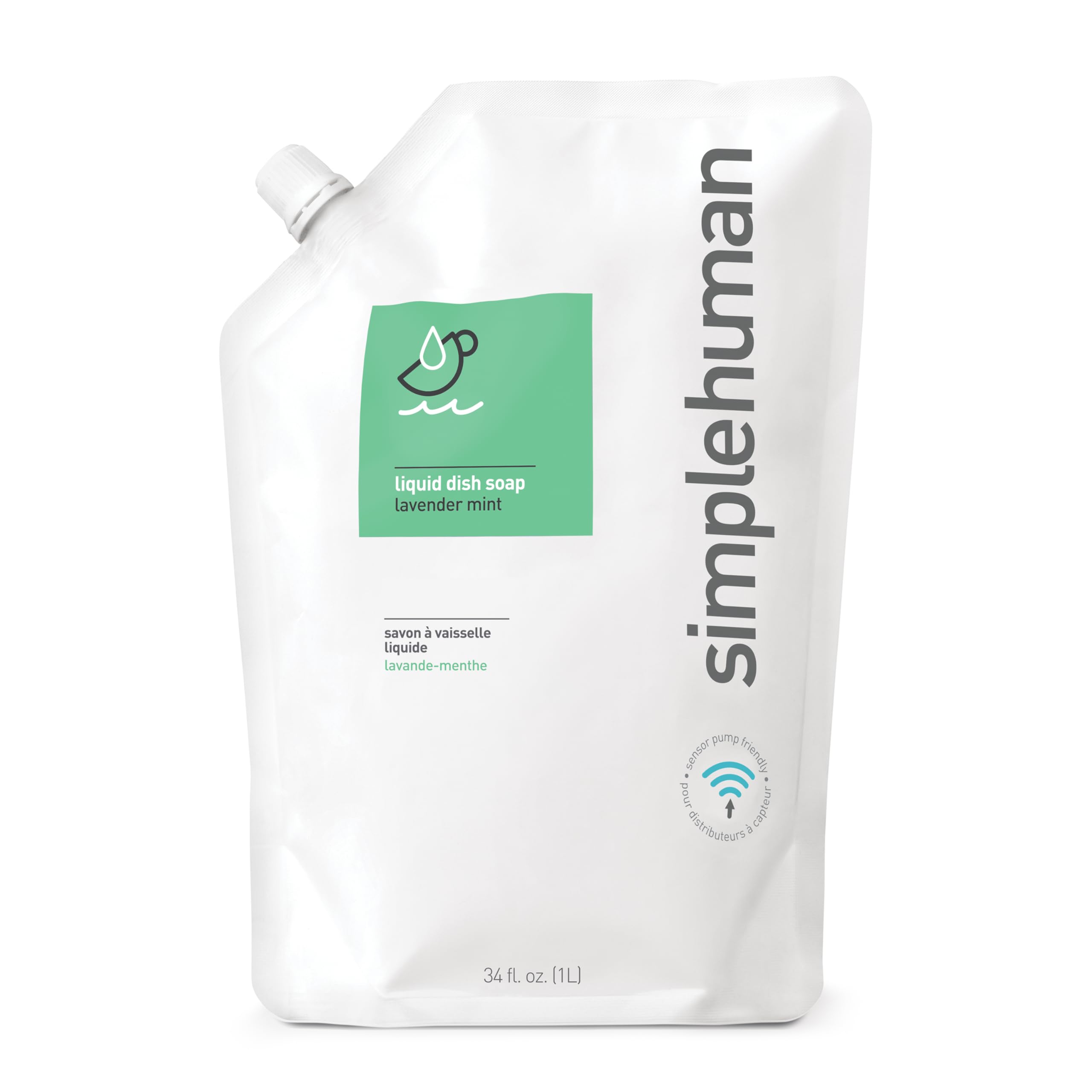 Recambio De Jabón Para Platos Simplehuman Lavender Mint  1 L - Venta Internacional.
