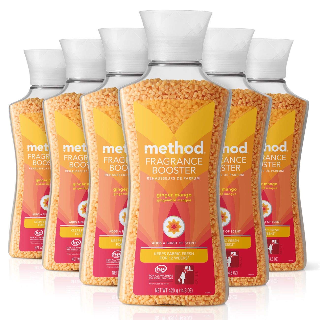 Fragrance Booster Method  Jengibre Y Mango  440 Ml (paquete De 6) - Venta Internacional.