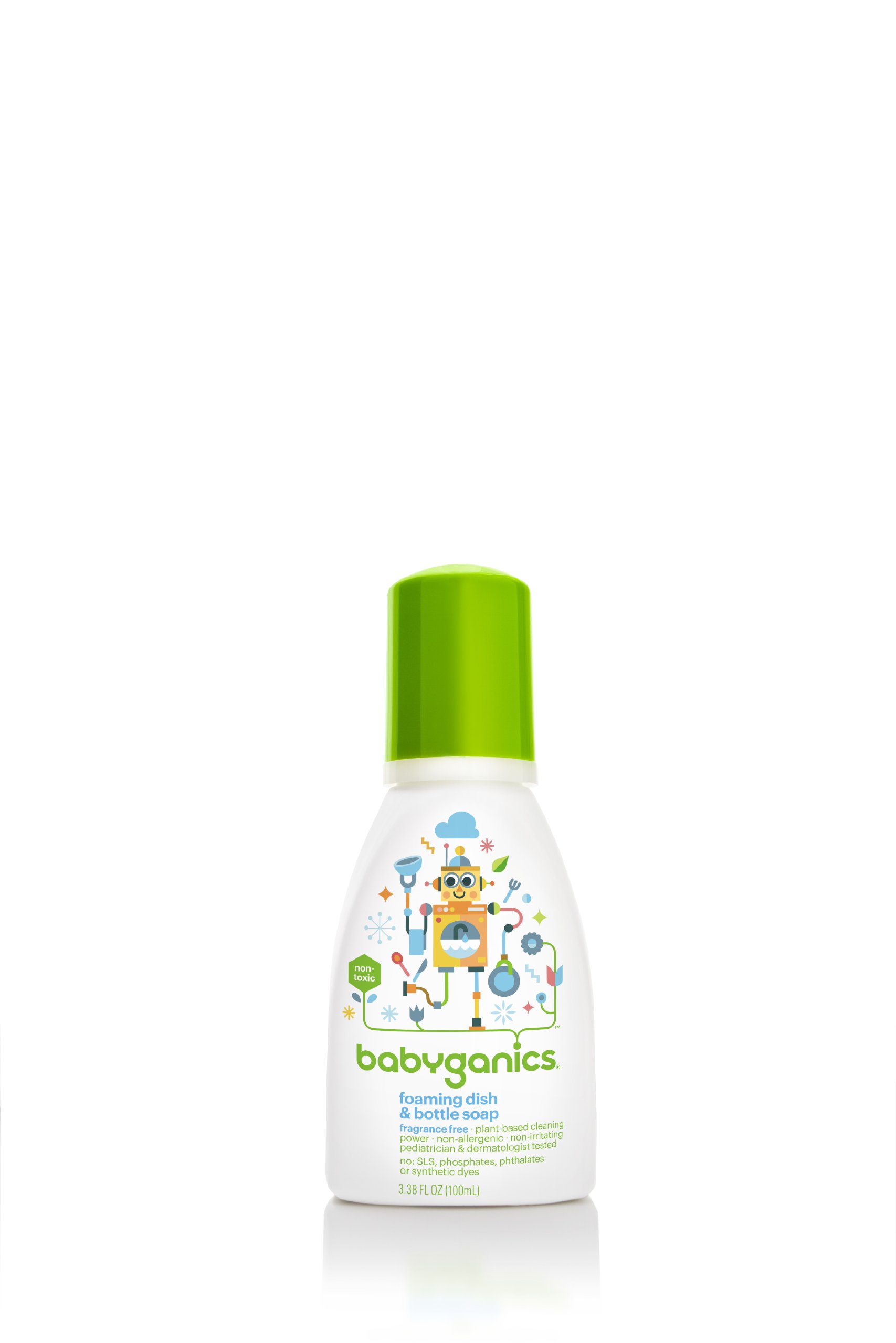 Jabón Para Platos Y Botellas Babyganics  Espumoso  Sin Fragancia  100 Ml - Venta Internacional.