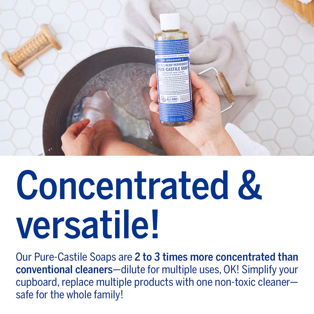 Foto 4 | Jabón Líquido Dr. Bronner's Pure-castile Peppermint 240 Ml - Venta Internacional.