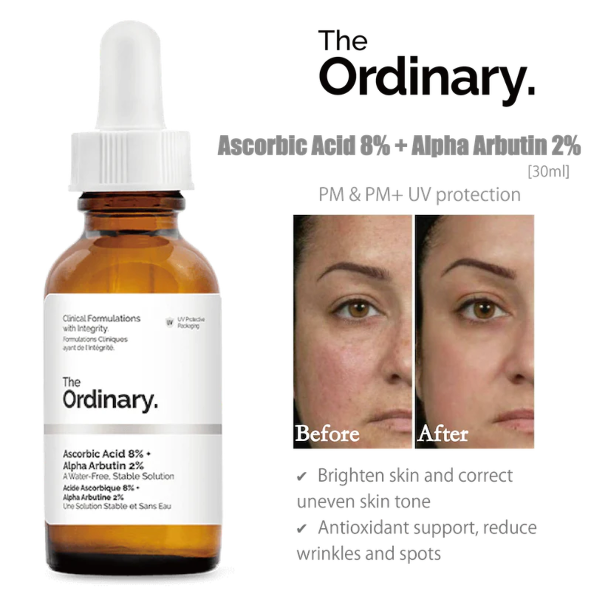 Foto 4 pulgar | Sérum Facial The Ordinary Ascorbic Acid 8% + Alpha Arbutin 2% 30 Ml