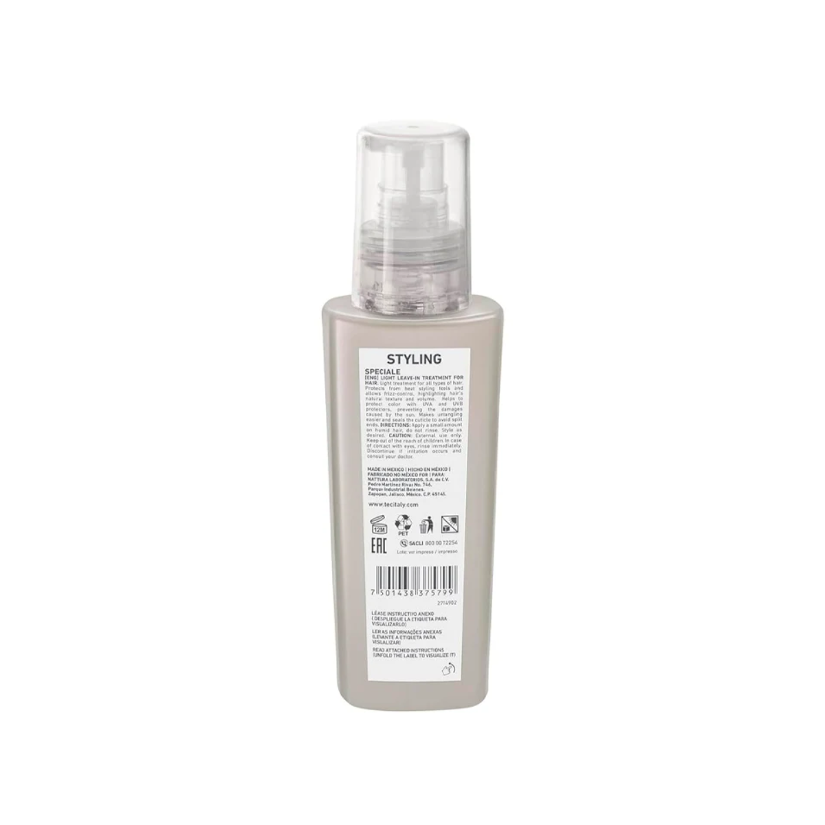 Foto 3 pulgar | Tratamiento Ligero para Cabello Tec Italy Speciale Styling 125 Ml