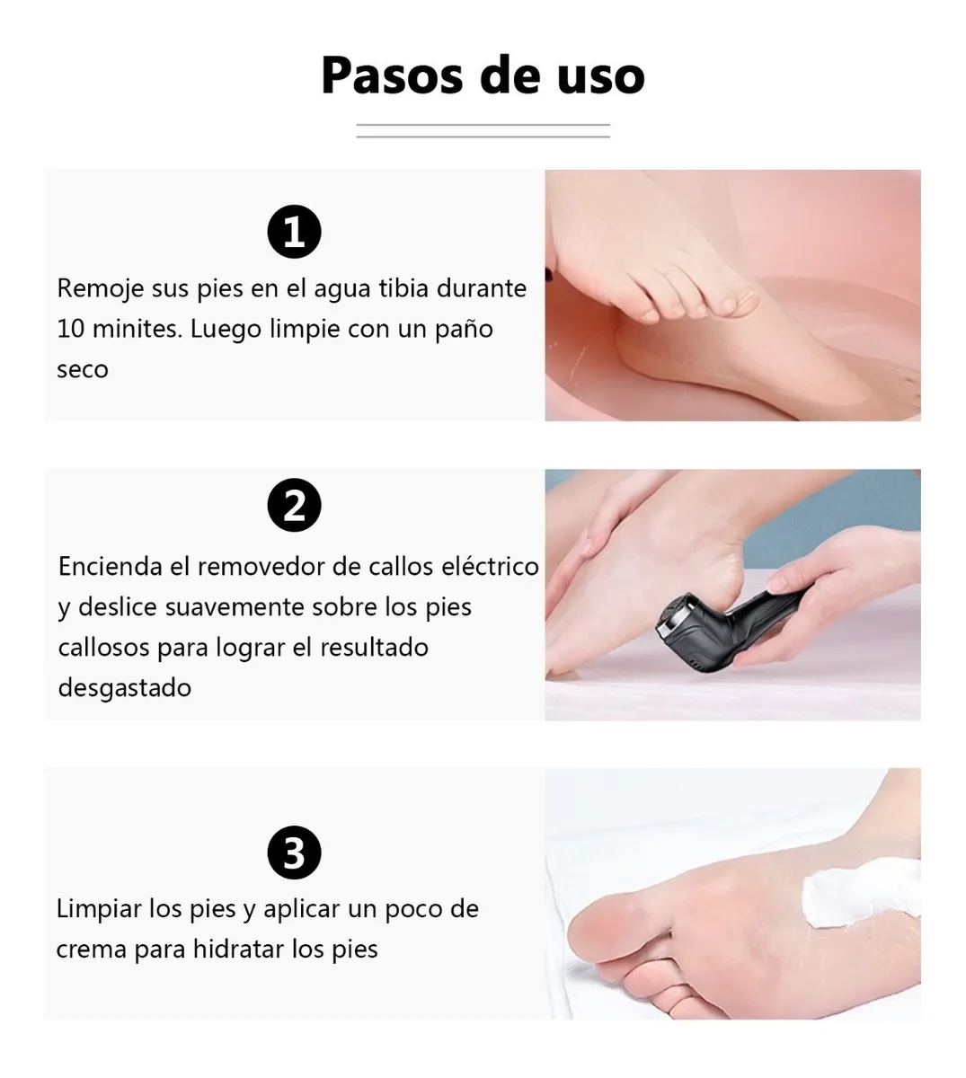 Foto 3 pulgar | Removedor de Callo Pedicura Eléctrico Adsorción al Vacío