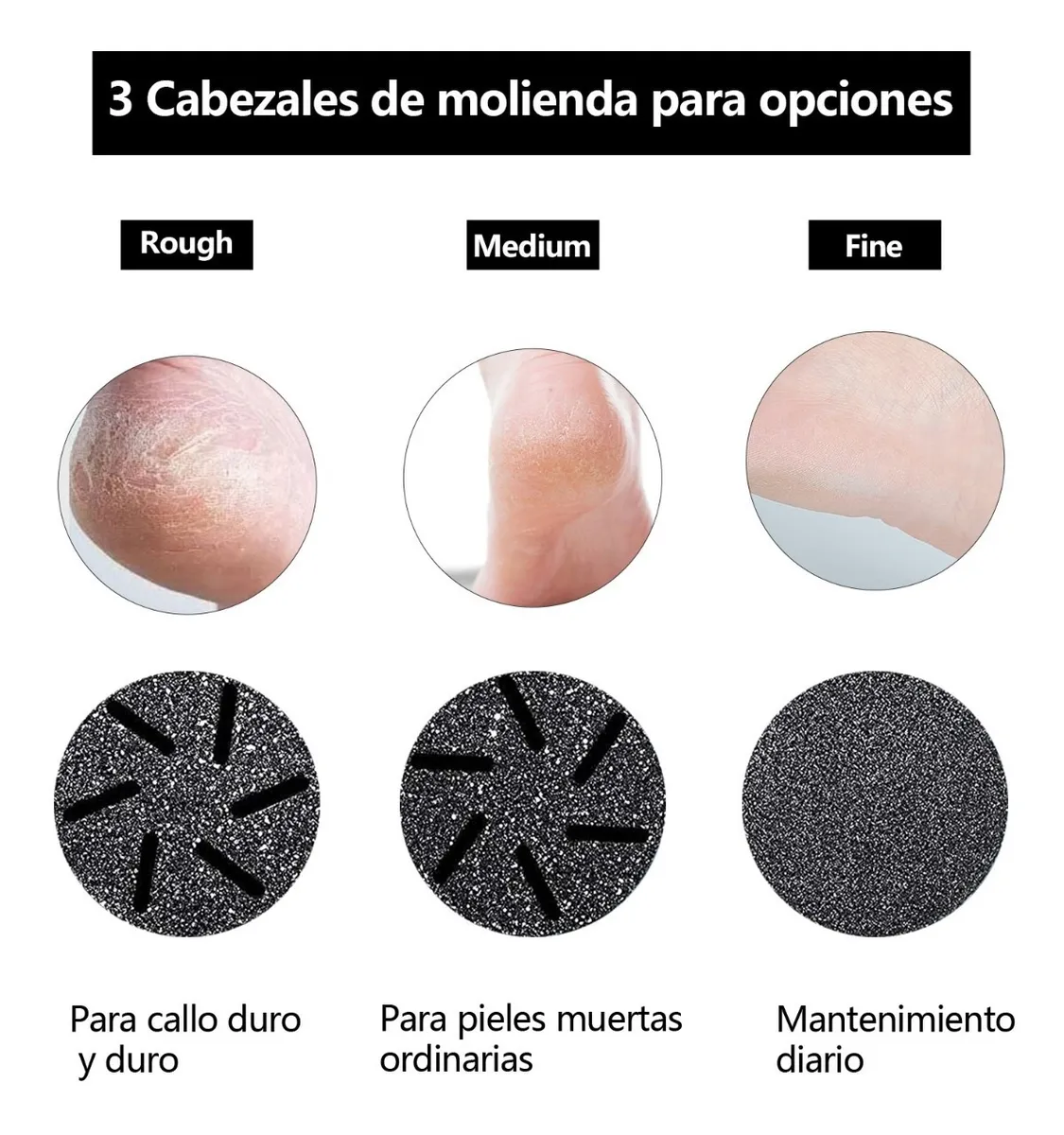 Foto 4 pulgar | Removedor de Callo Pedicura Eléctrico Adsorción al Vacío