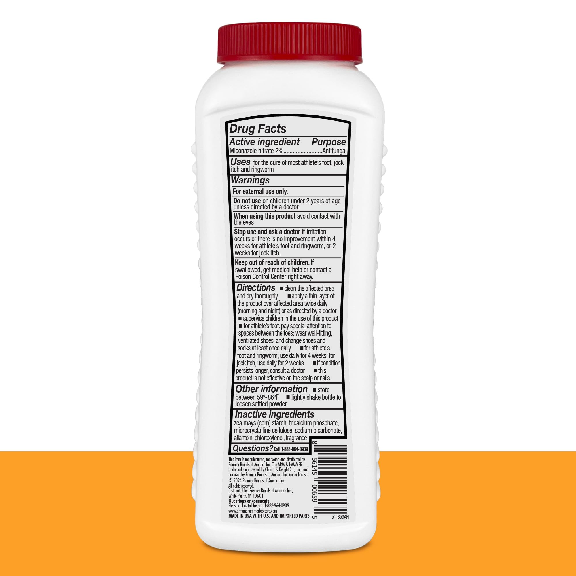 Foto 3 pulgar | Polvo Antimicótico para Pies Atleta Arm & Hammer 99 G - Venta Internacional