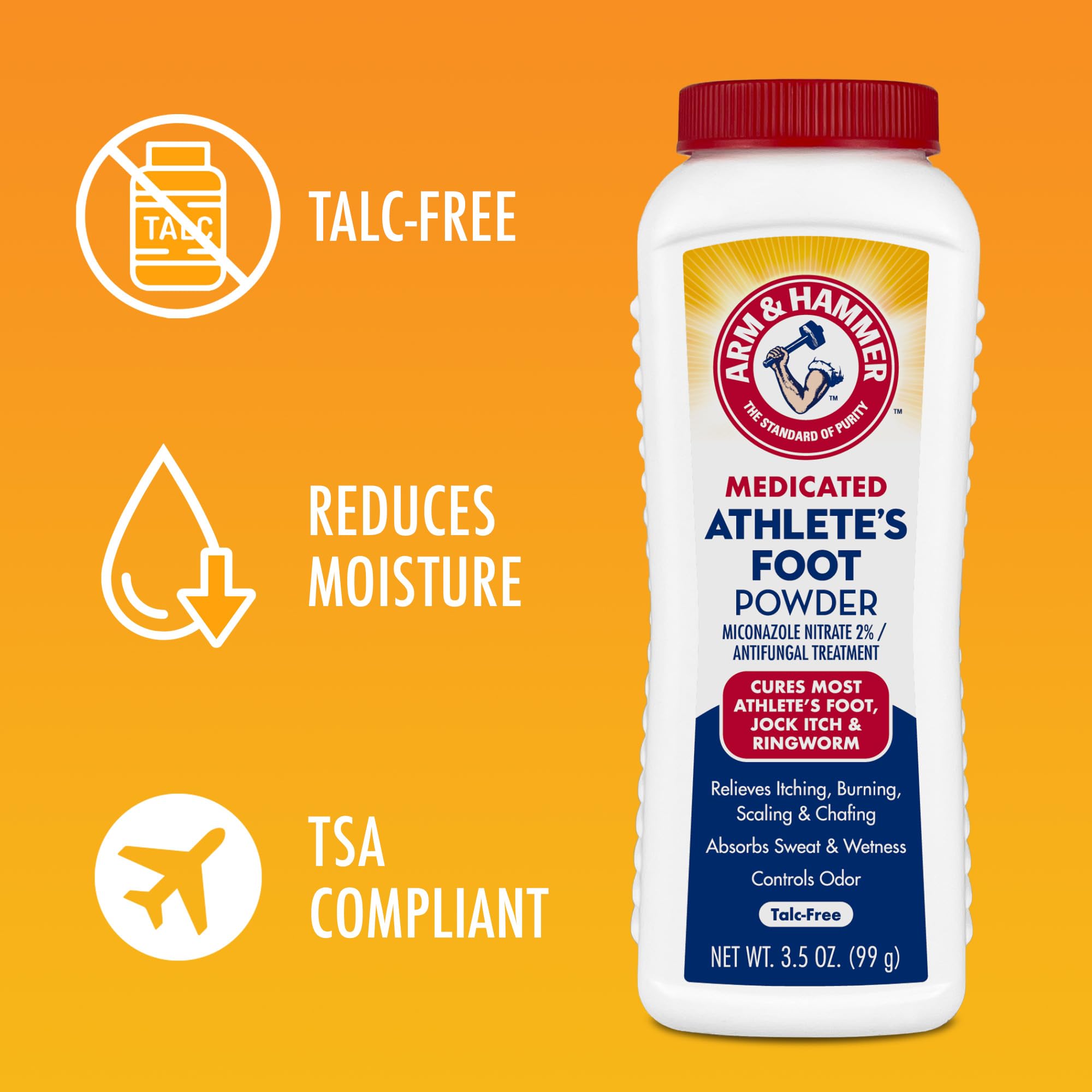 Foto 5 pulgar | Polvo Antimicótico para Pies Atleta Arm & Hammer 99 G - Venta Internacional