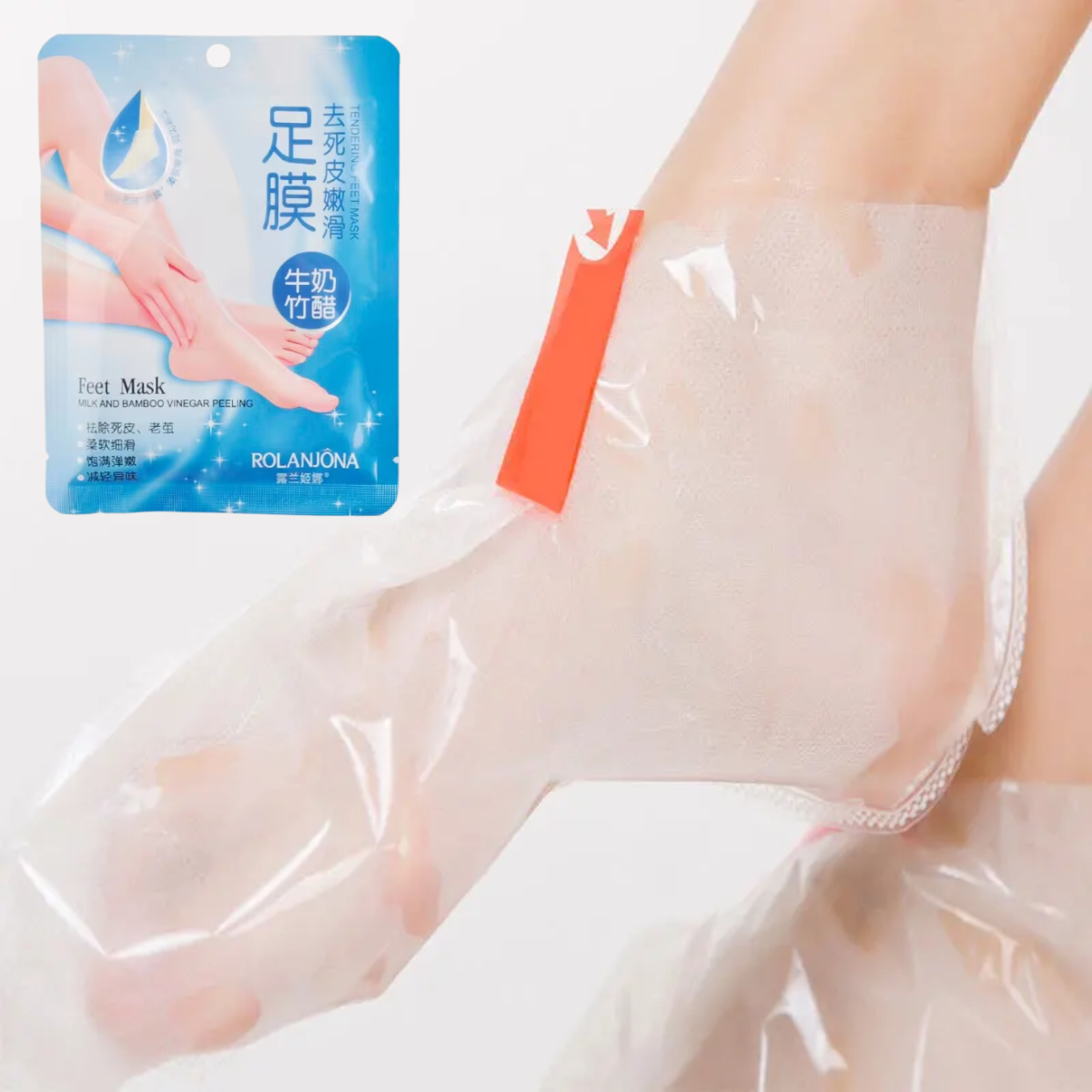 Foto 6 pulgar | Mascarilla Exfoliante Pies Remueve Piel Muerta Hidratante Spa