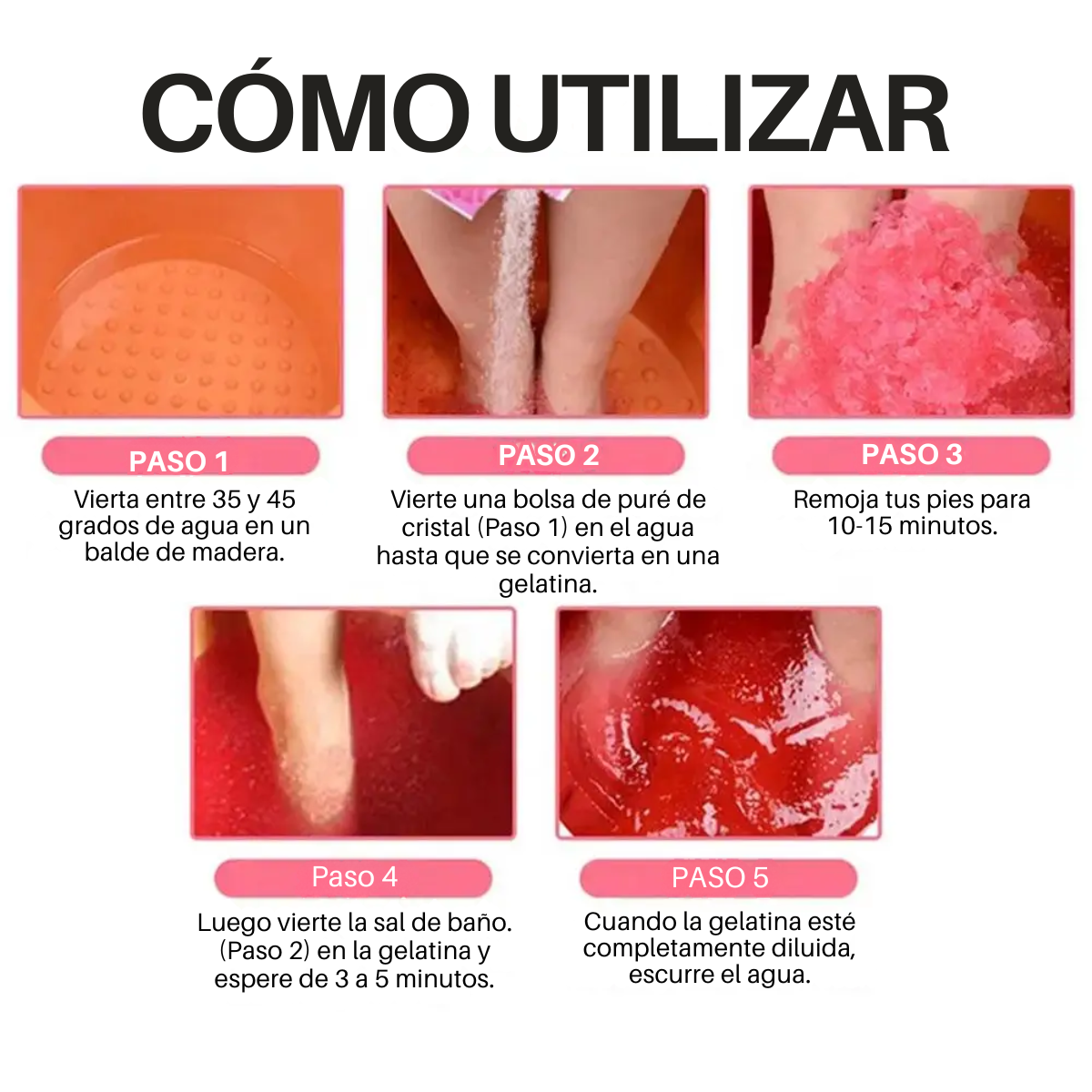 Foto 7 pulgar | Jelly Pedi Spa Hidratante Hidroplastia Masaje Nutre Repara