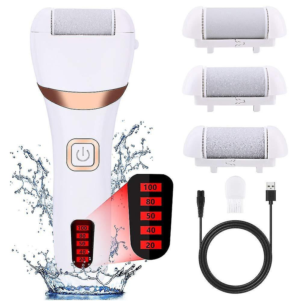 Foto 1 | Kit Eléctrico Para Eliminar Callos De Pies  Impermeable  Con 3 Rodillos - Venta Internacional.