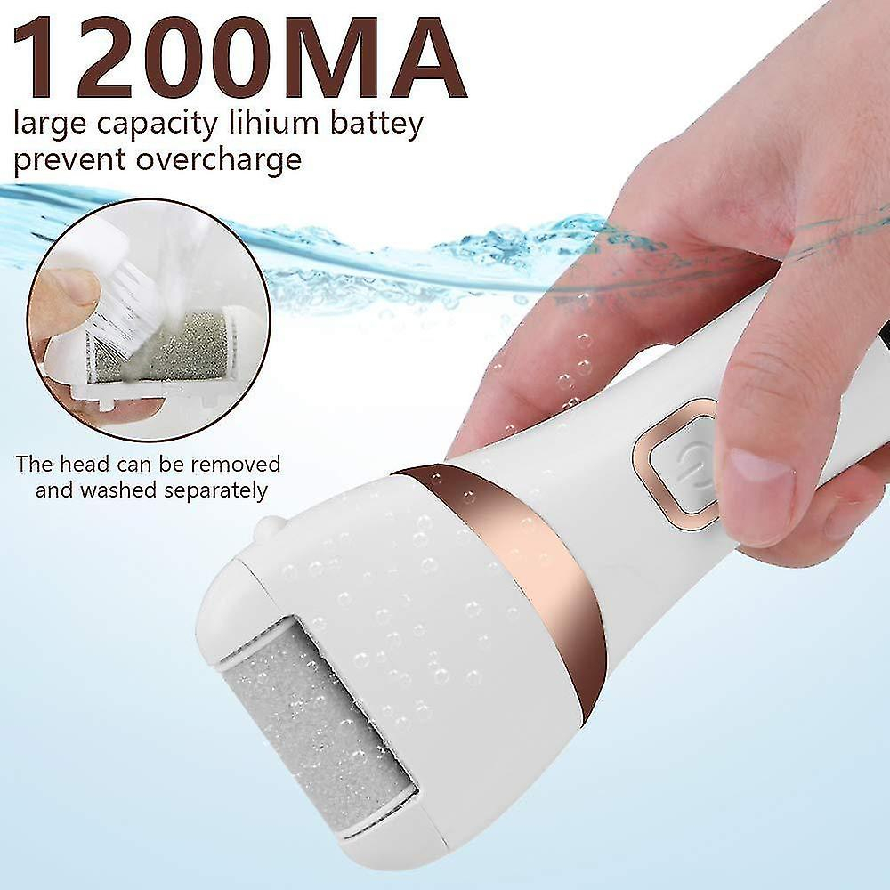 Foto 3 | Kit Eléctrico Para Eliminar Callos De Pies  Impermeable  Con 3 Rodillos - Venta Internacional.