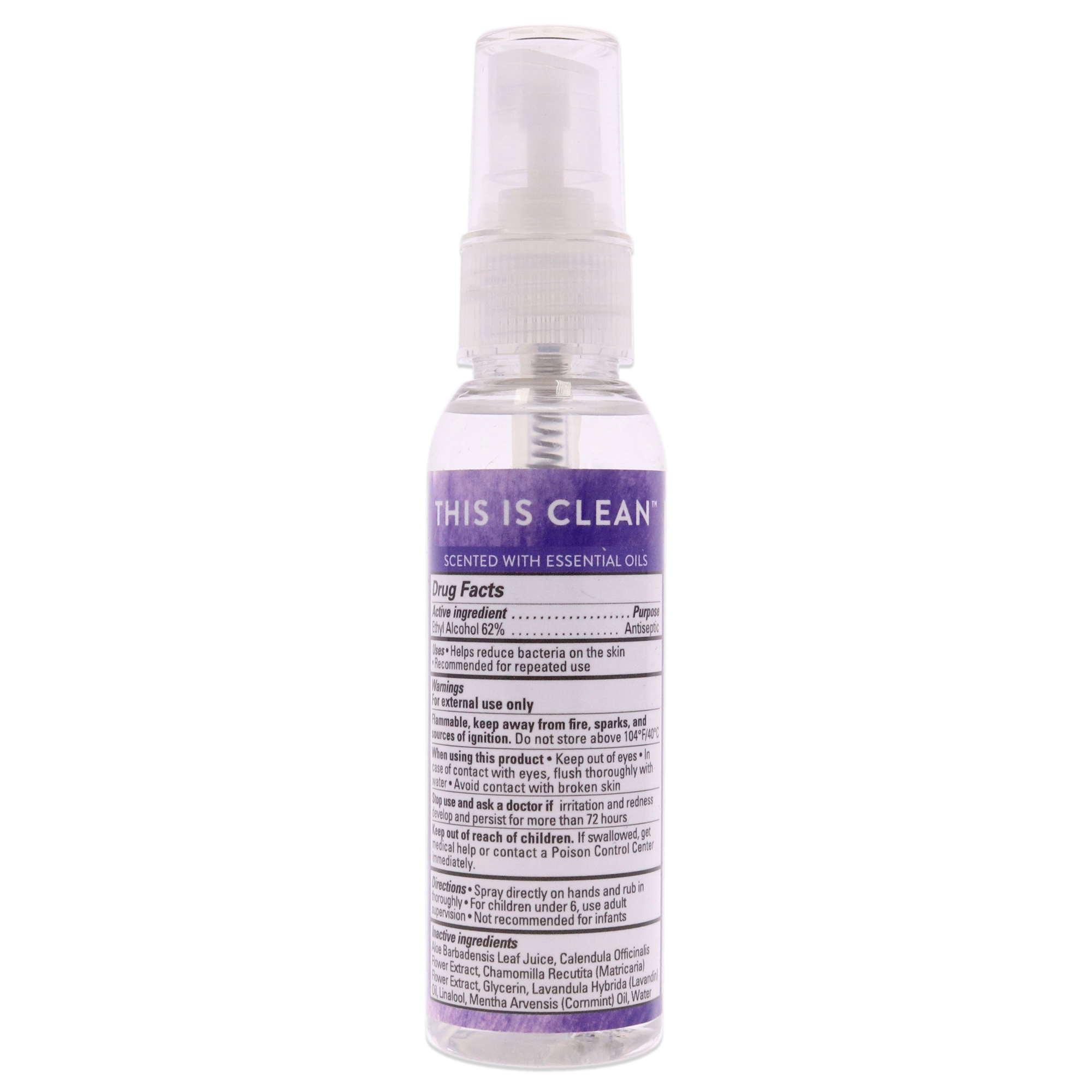 Foto 3 pulgar | Hand Sanitizer Spray - Lavender Field Honest Transparent Colour