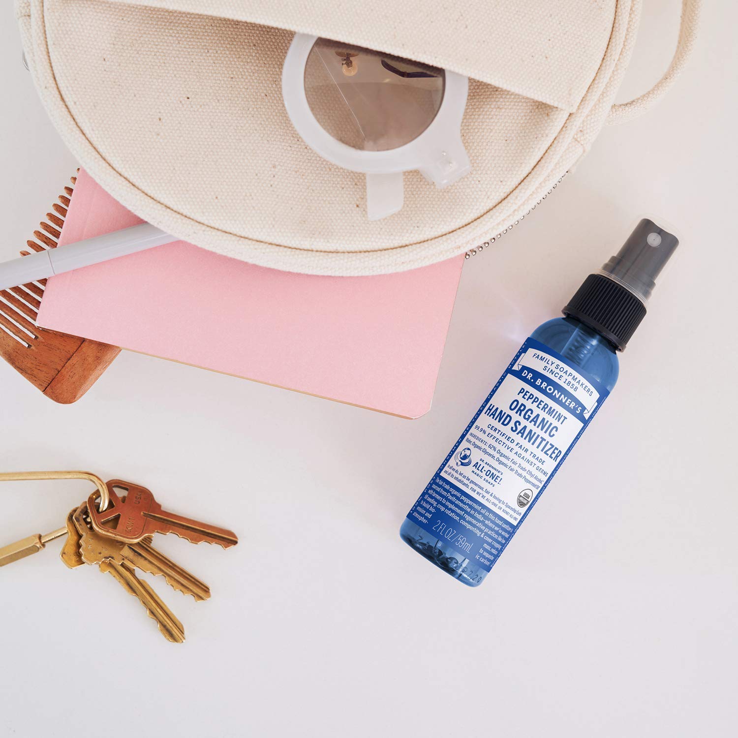 Foto 5 pulgar | Desinfectante Para Manos Dr. Bronner's Organic Spray Peppermint 60 Ml - Venta Internacional.