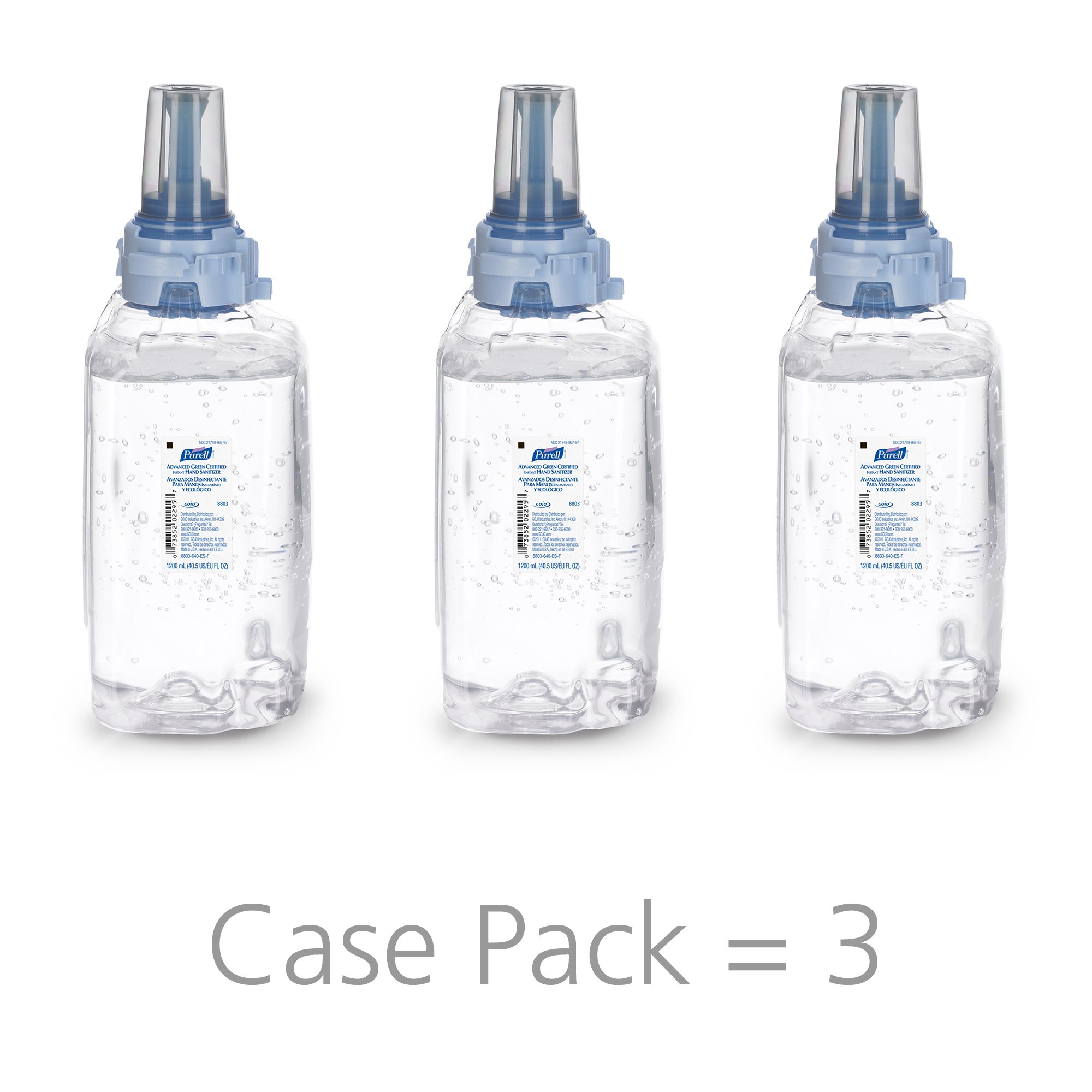 Foto 2 | Desinfectante De Manos Purell Advanced Green Certified 1200 Ml X3 - Venta Internacional.