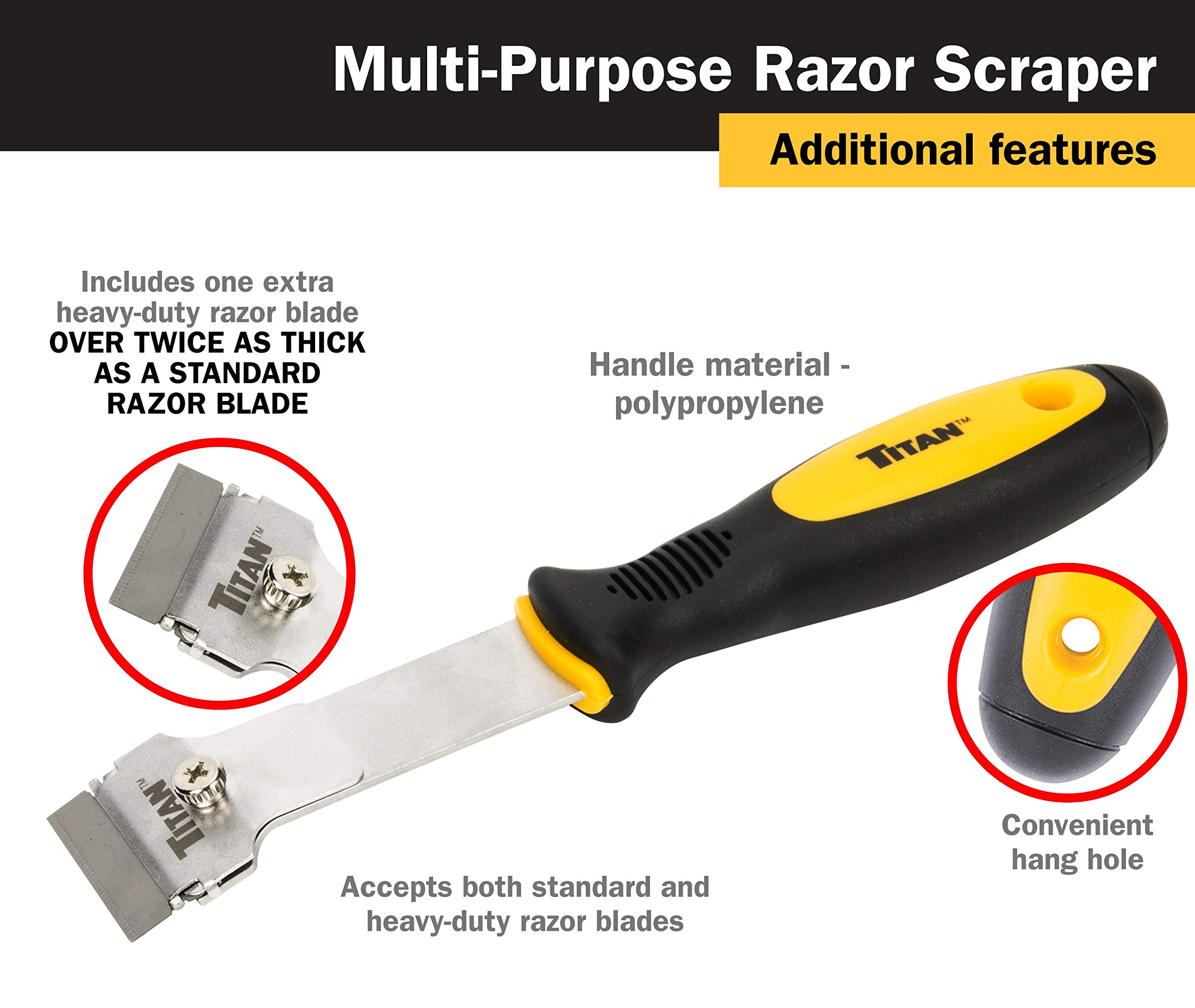Foto 5 pulgar | Rascador Razor Titan 12030, Resistente, Mango Largo - Venta Internacional.
