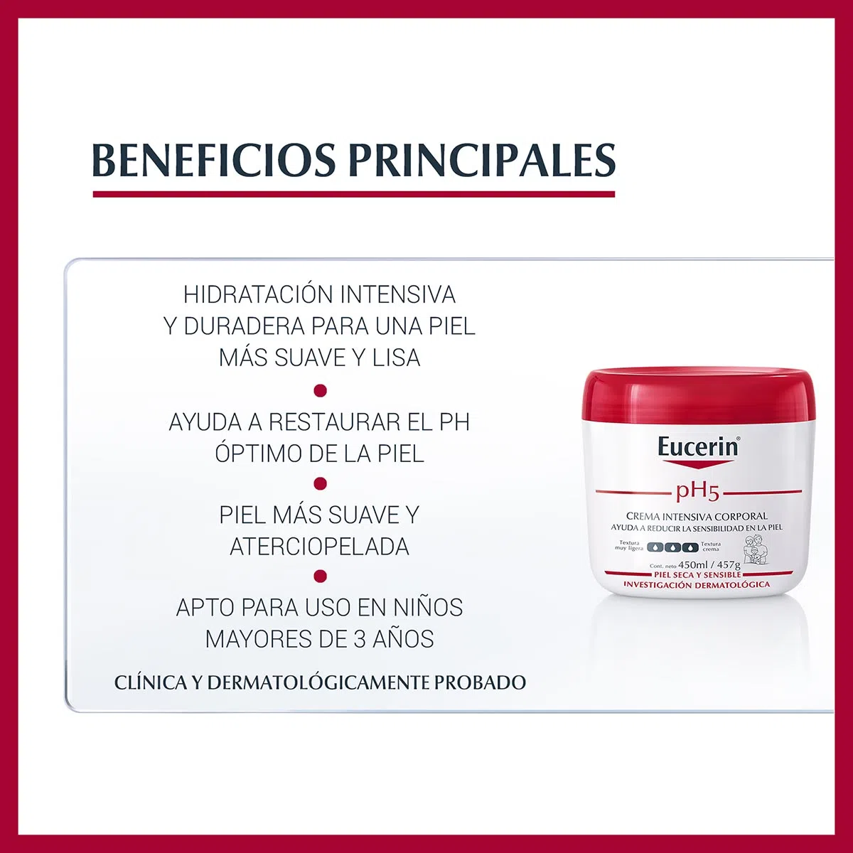 Foto 3 pulgar | Crema Protección Intensiva Ph5 Eucerin 450 ml