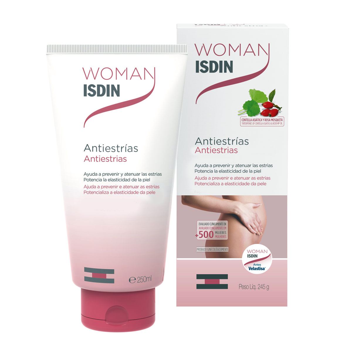 Foto 2 pulgar | Crema Antiestrías Isdin Woman de 250 ml