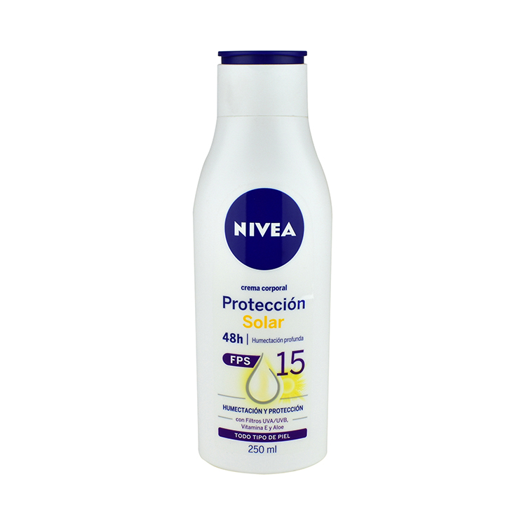 Foto 2 pulgar | Crema Corporal Nivea Protección Solar Fps 15 400ml