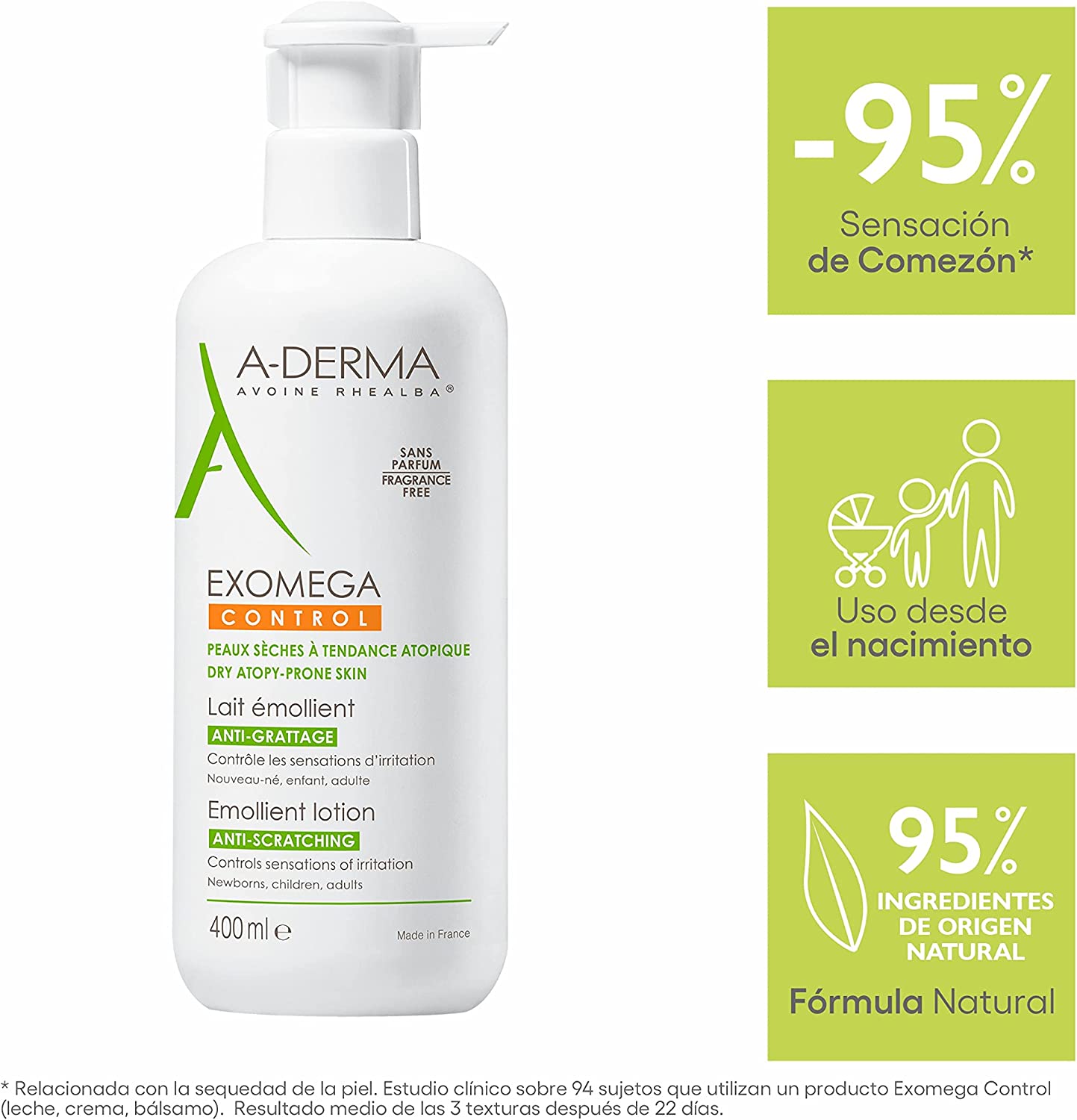 Foto 2 | A-derma Exomega Control Loción Facial Y Corporal Para Piel Con Tendencia Atópica