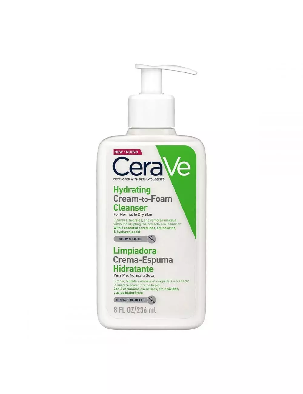 Foto 1 | Crema Espuma Cerave Limpiadora Hidratante 236 ml