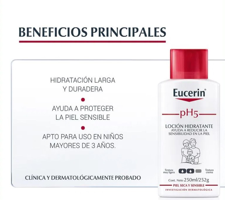 Foto 3 pulgar | Crema Corporal Eucerin Ph5 Loción 250 ml