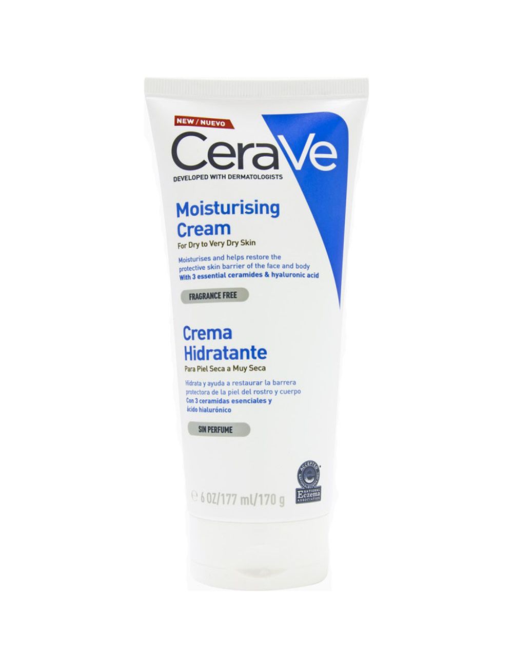 Foto 2 pulgar | Crema Corporal Cerave Hidratante Seca 170 Ml