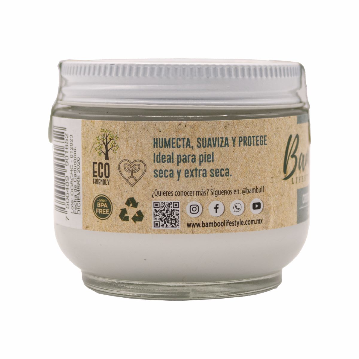 Foto 3 | Crema Humectante Bam Boo! Aroma A Coco 100 G