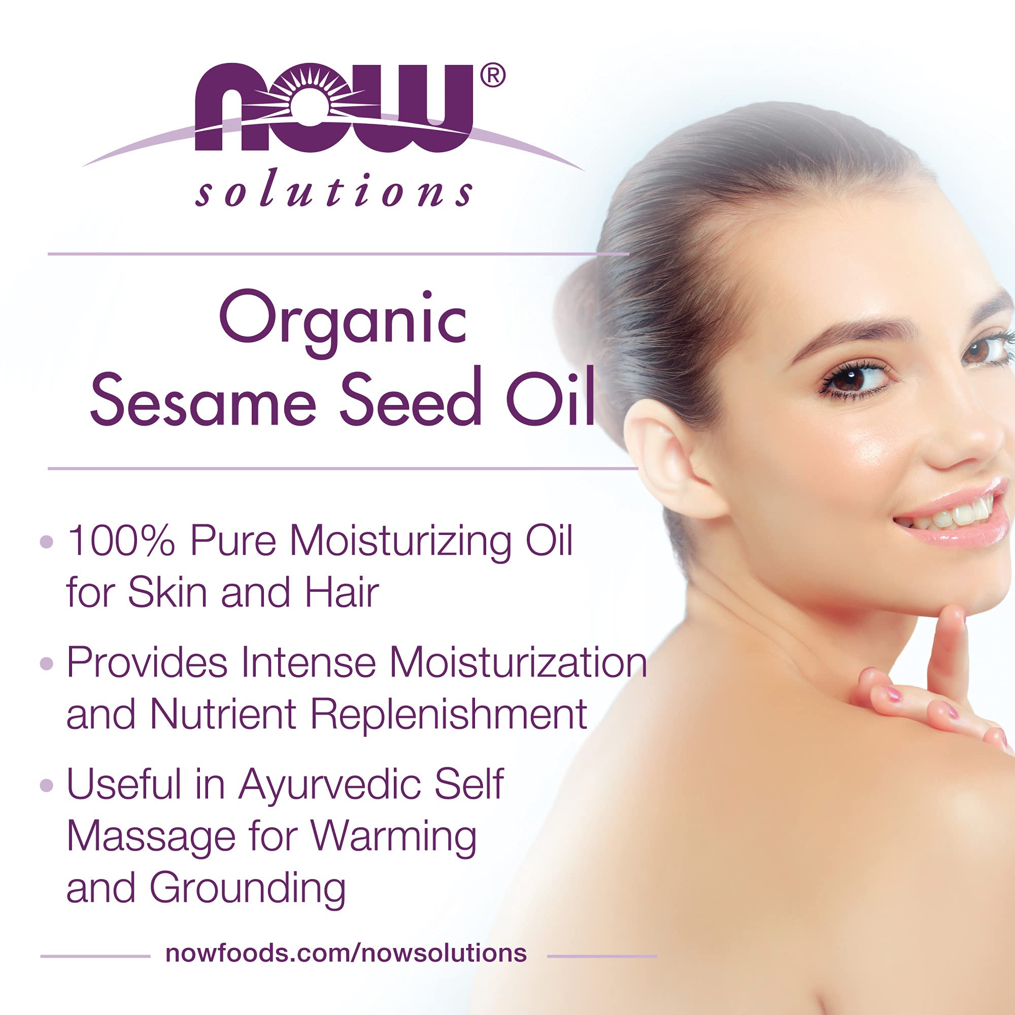Foto 4 pulgar | Aceite Hidratante Now Solutions De Semillas De Sésamo Orgánico 240 Ml - Venta Internacional.