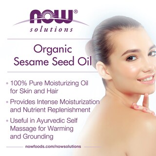 Foto 3 | Aceite Hidratante Now Solutions De Semillas De Sésamo Orgánico 240 Ml - Venta Internacional.