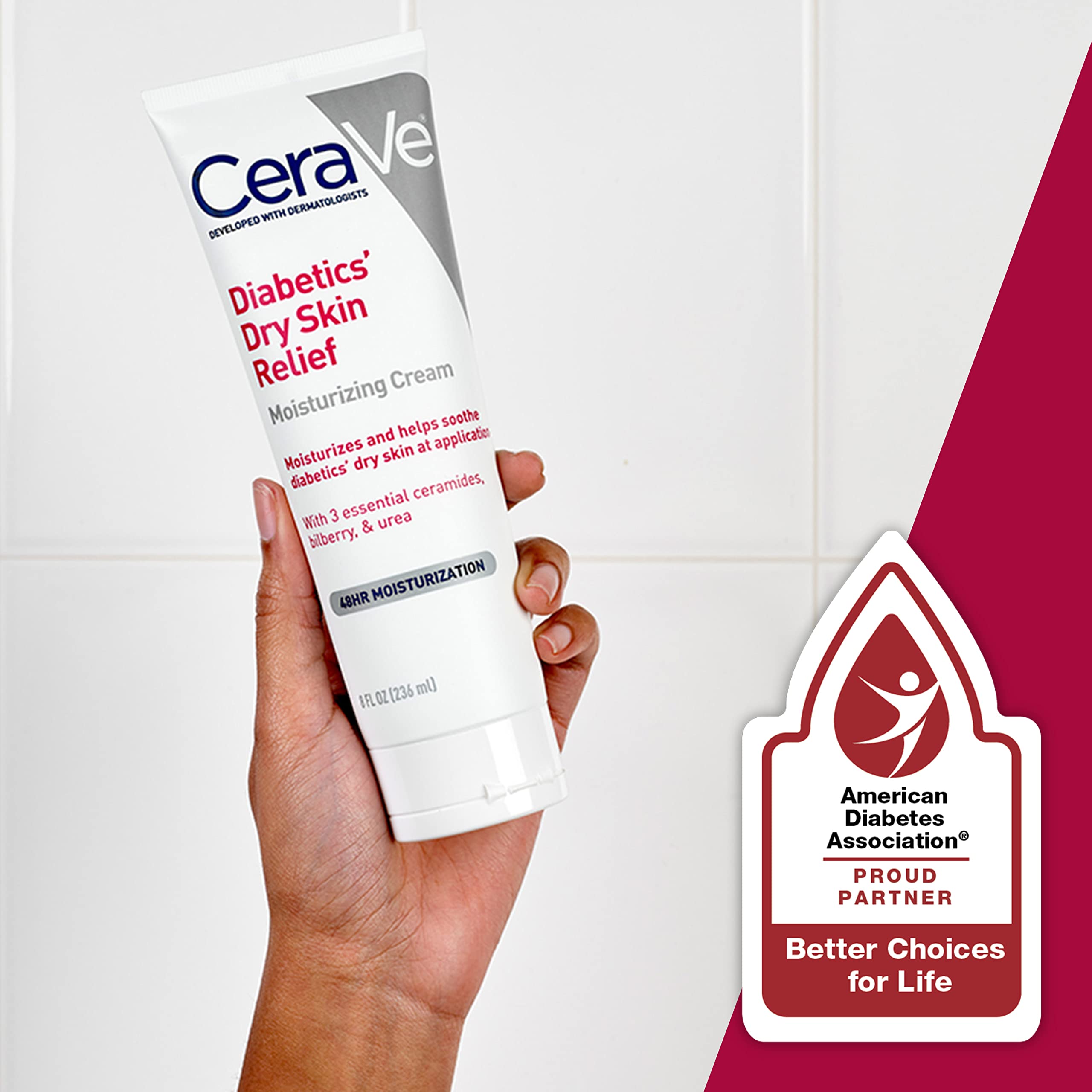 Foto 5 pulgar | Crema Hidratante Cerave para Piel Seca de Diabéticos 240 ml - Venta Internacional