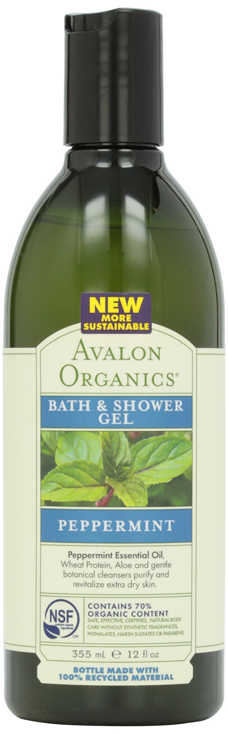 Gel De Baño Y Ducha Avalon Organics Botanicals Mint 355 Ml - Venta Internacional