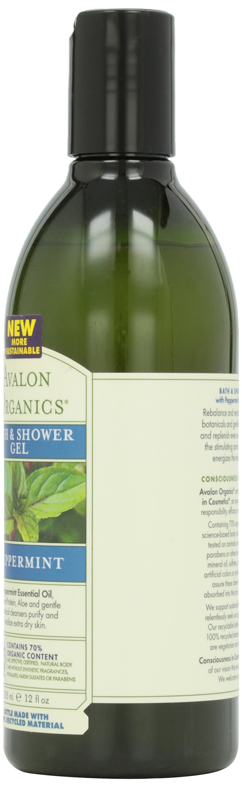 Foto 3 pulgar | Gel De Baño Y Ducha Avalon Organics Botanicals Mint 355 Ml - Venta Internacional