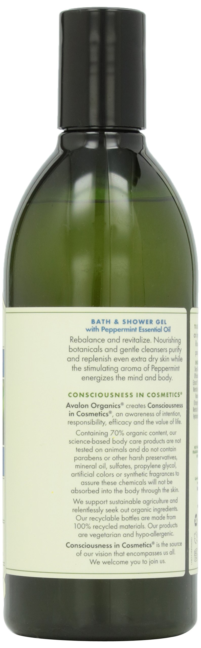 Foto 4 pulgar | Gel De Baño Y Ducha Avalon Organics Botanicals Mint 355 Ml - Venta Internacional