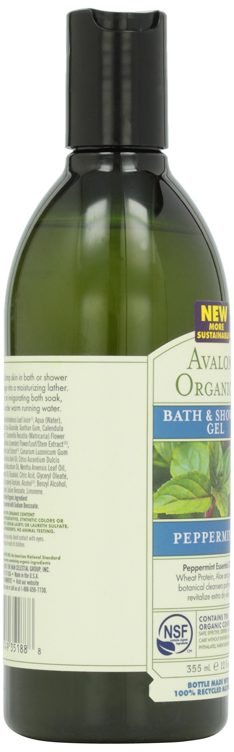 Foto 7 pulgar | Gel De Baño Y Ducha Avalon Organics Botanicals Mint 355 Ml - Venta Internacional