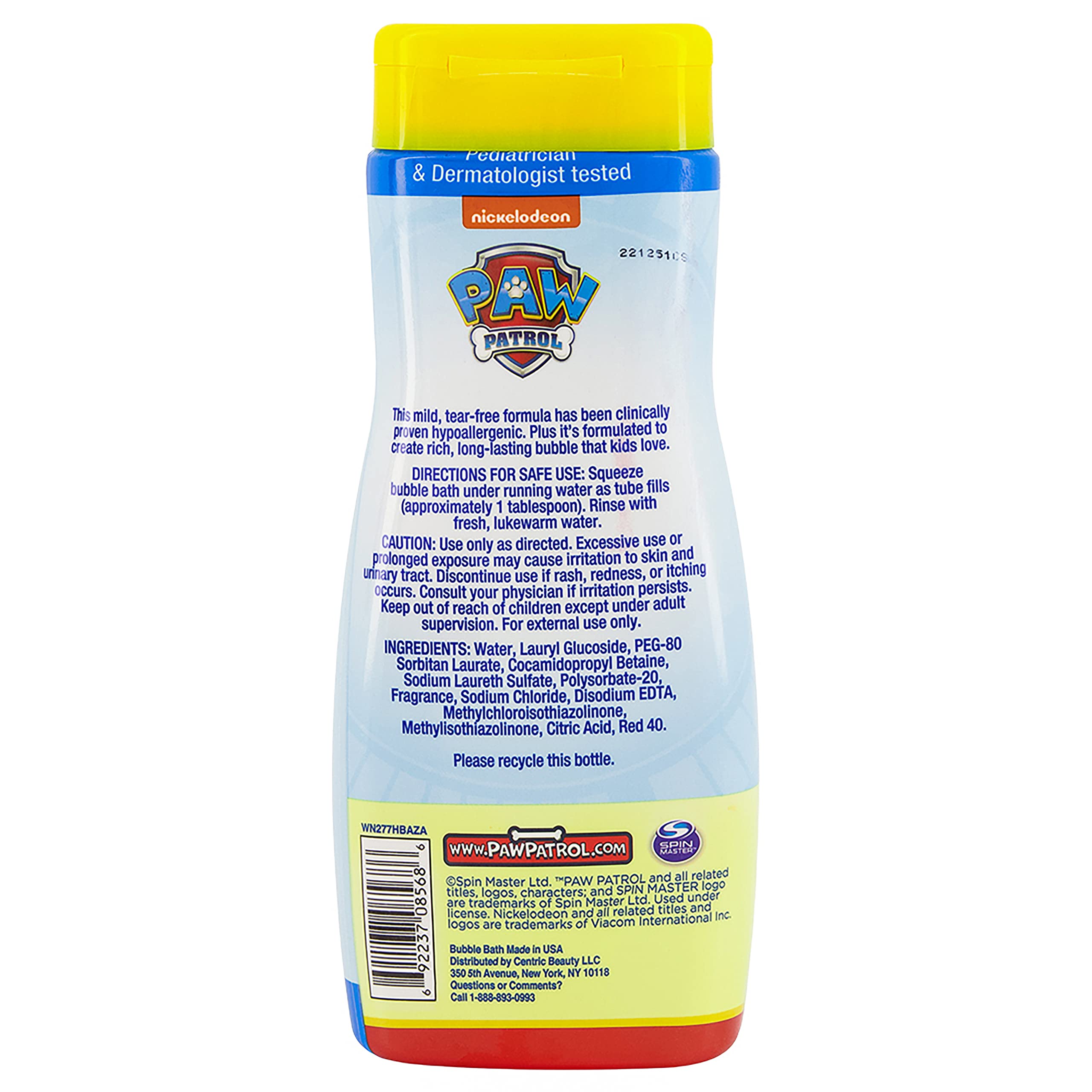 Foto 4 pulgar | Baño de Burbujas Paw Patrol Raspberry Rescue 709 ml - Venta Internacional