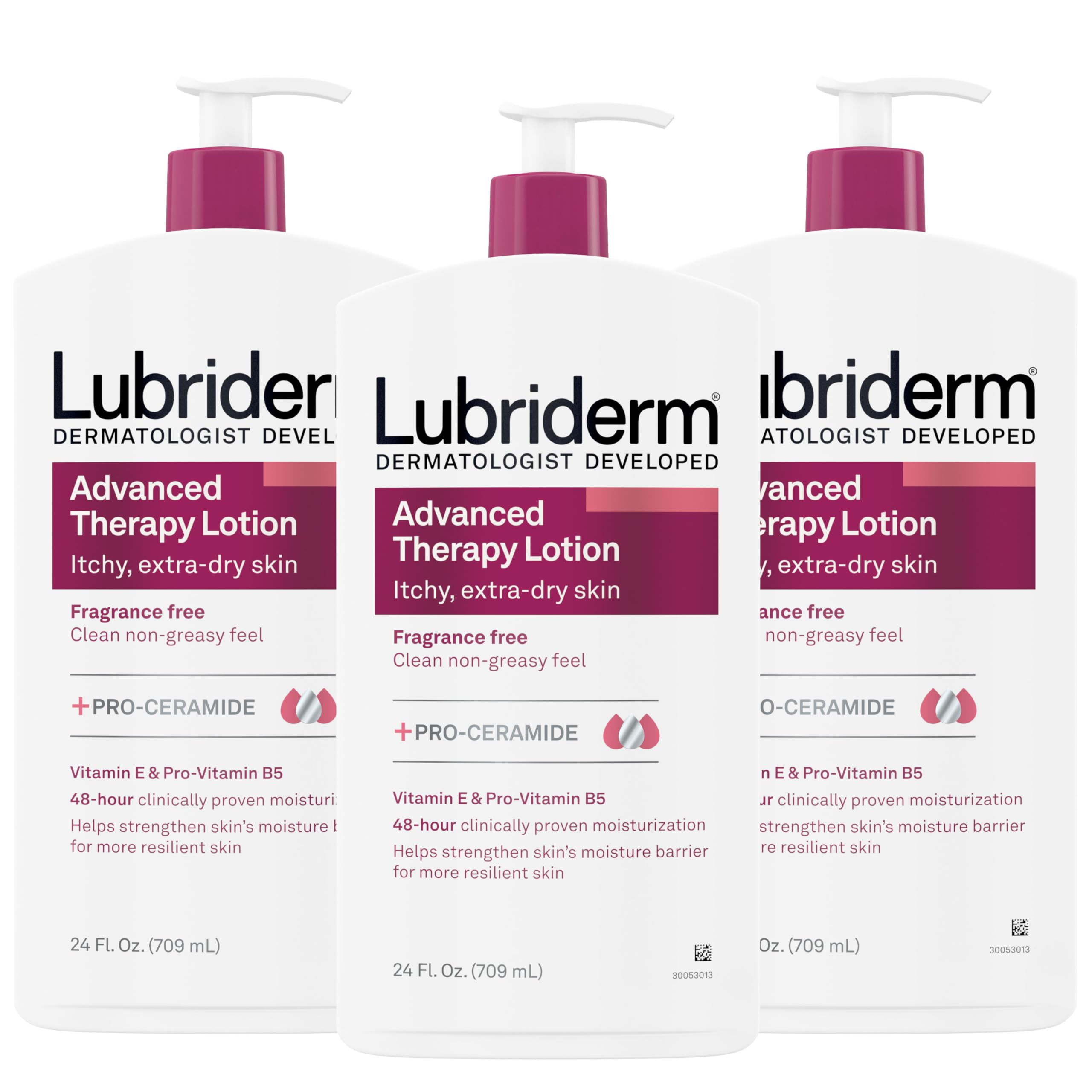 Loción Hidratante Lubriderm Advanced Therapy 720 Ml X3 - Venta Internacional