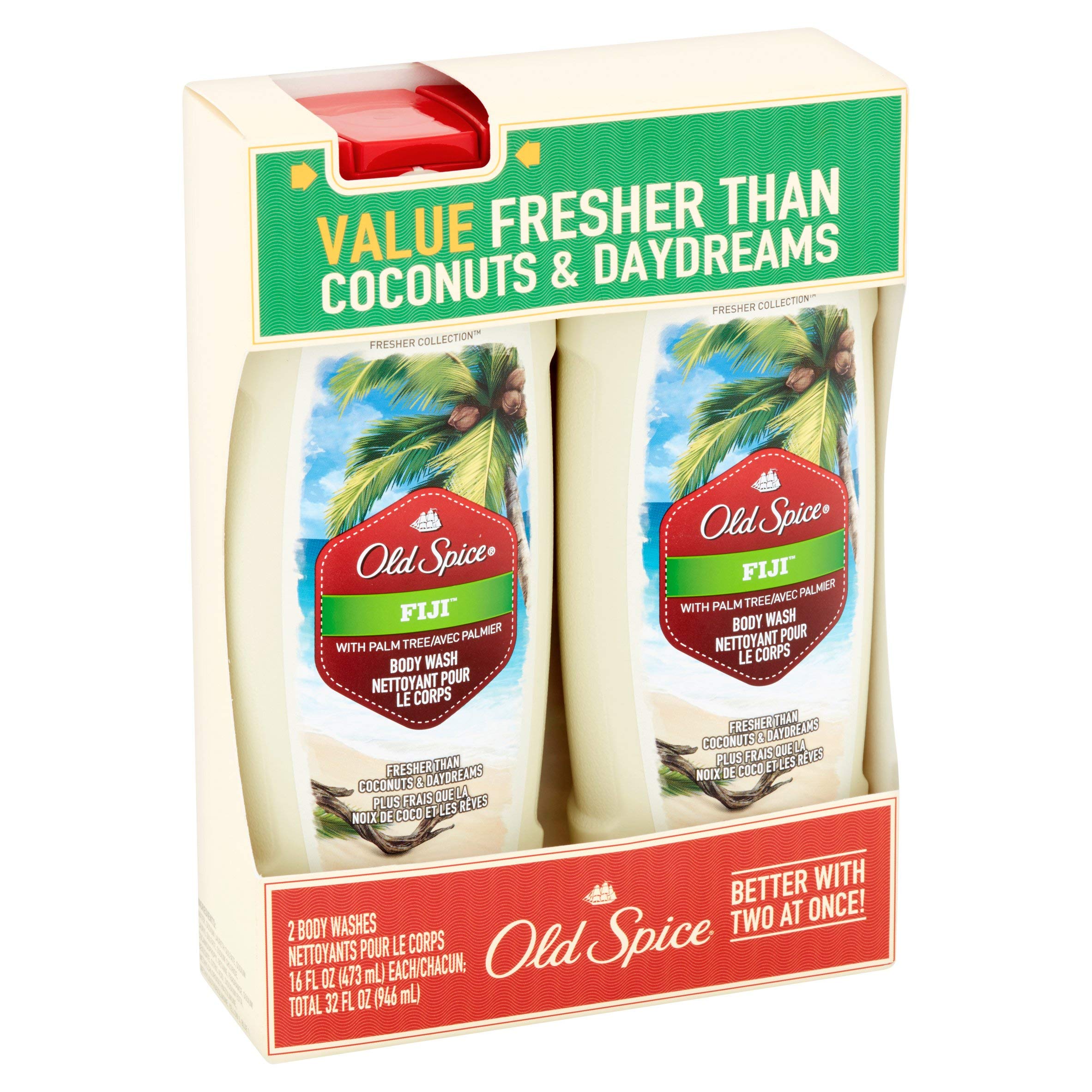 Foto 3 pulgar | Gel de Baño Old Spice Fresher Collection Fiji 473 ml 2 piezas - Venta Internacional