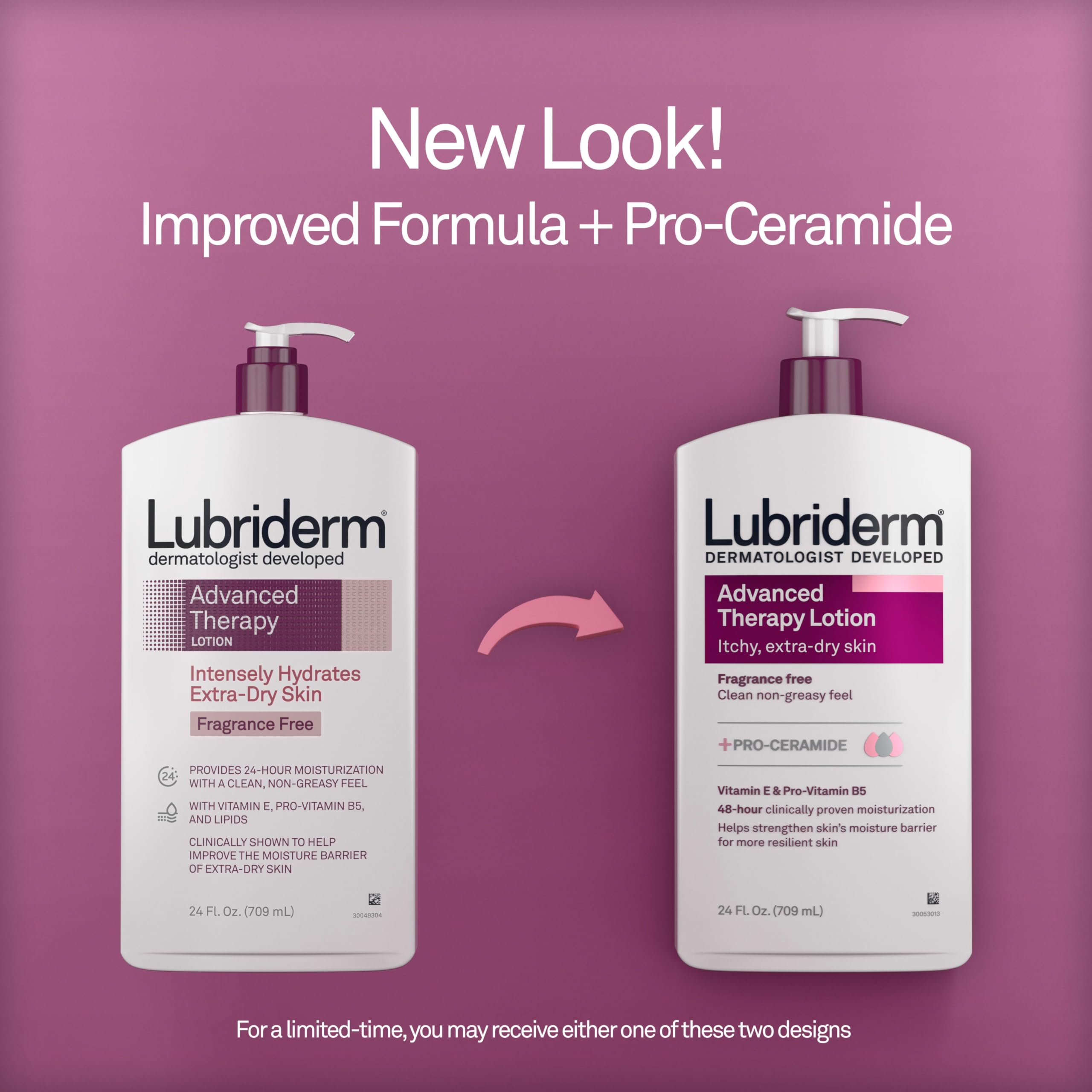 Foto 3 pulgar | Loción Lubriderm Advanced Therapy sin Fragancia 710 ml - Venta Internacional