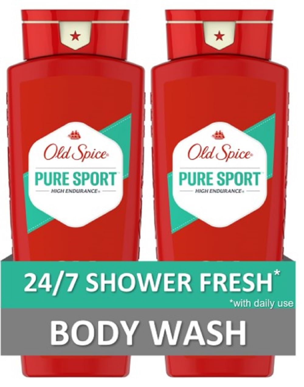 Gel De Baño Old Spice High Endurance Pure Sport 710 Ml (paquete De 2) - Venta Internacional.