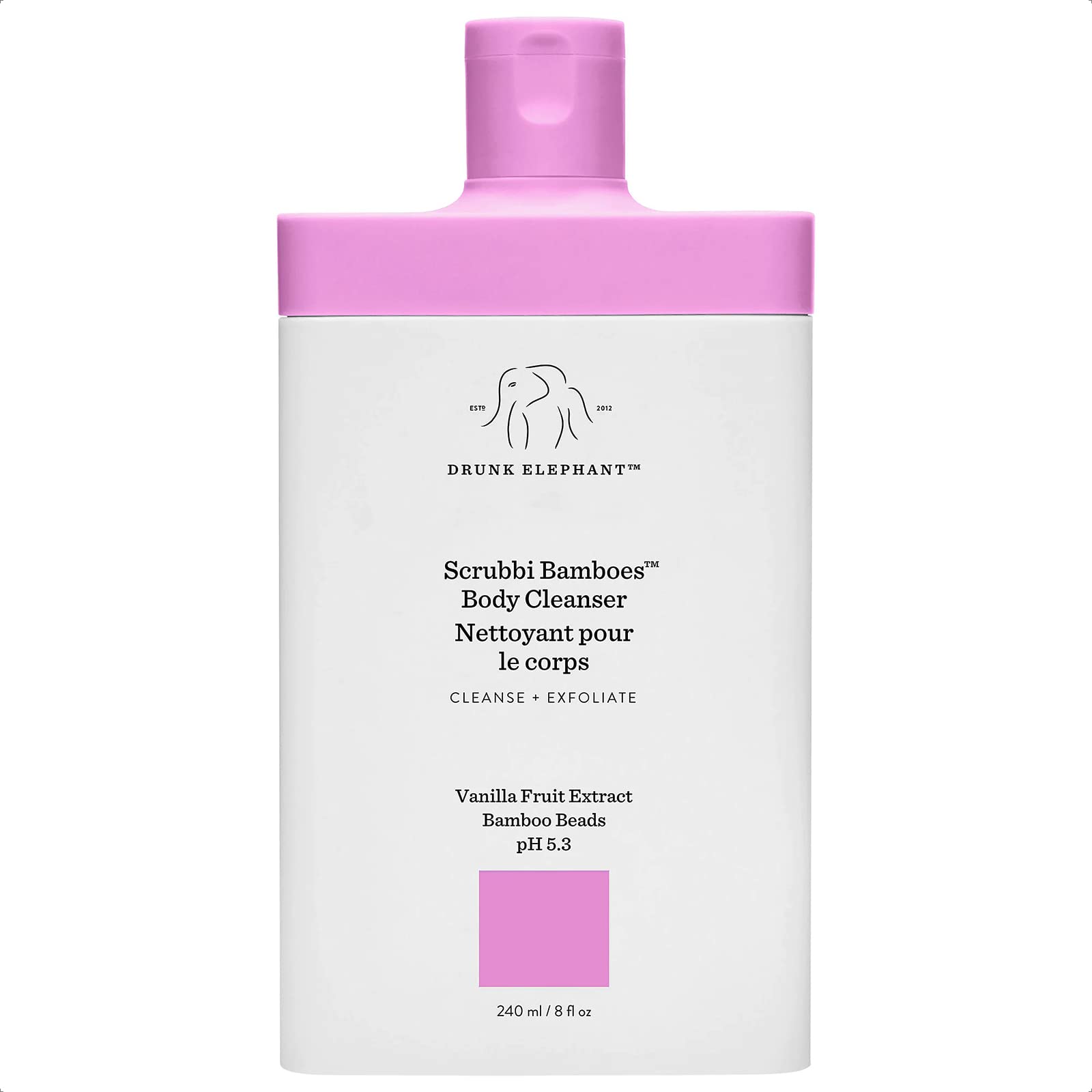 Limpiador Corporal Drunk Elephant Scrubbi Bamboes Con Perlas De Bambú - Venta Internacional.