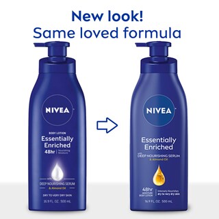Foto 2 | Loción Corporal Nivea Essentially Enriched Sec Skin 500 Ml - Venta Internacional