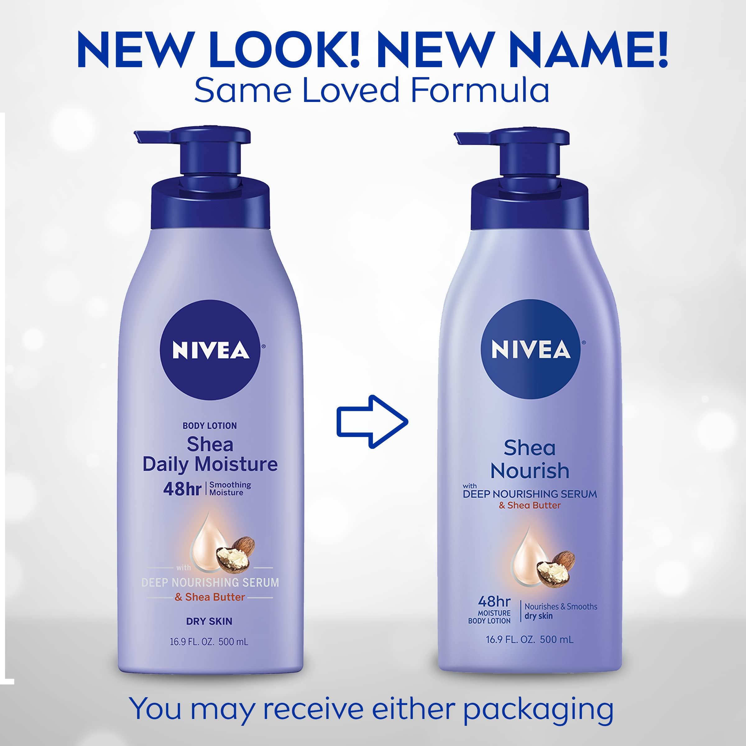 Foto 3 pulgar | Crema Corporal Nivea Shea Nourish de 500 ml-Venta Internacional