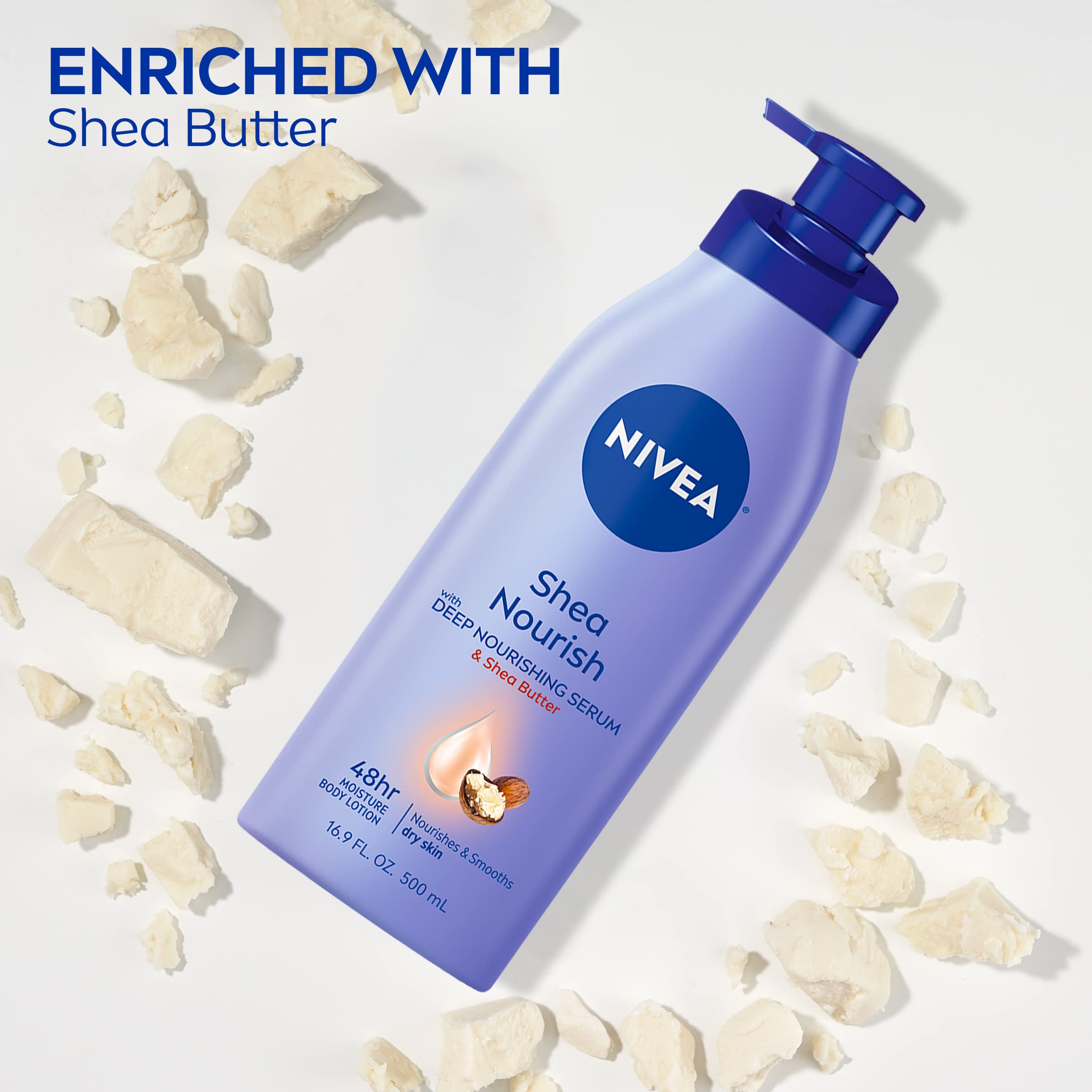 Foto 4 pulgar | Crema Corporal Nivea Shea Nourish de 500 ml-Venta Internacional
