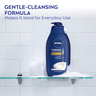 Foto 2 | Gel De Baño Nivea Nourishing Care Con Sérum Nutritivo 900 Ml - Venta Internacional.