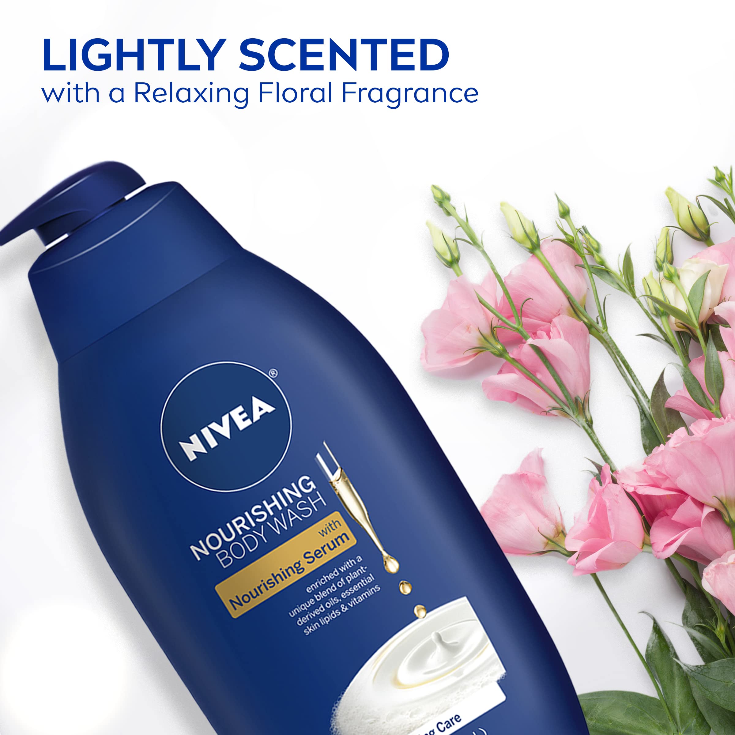 Foto 6 | Gel De Baño Nivea Nourishing Care Con Sérum Nutritivo 900 Ml - Venta Internacional.