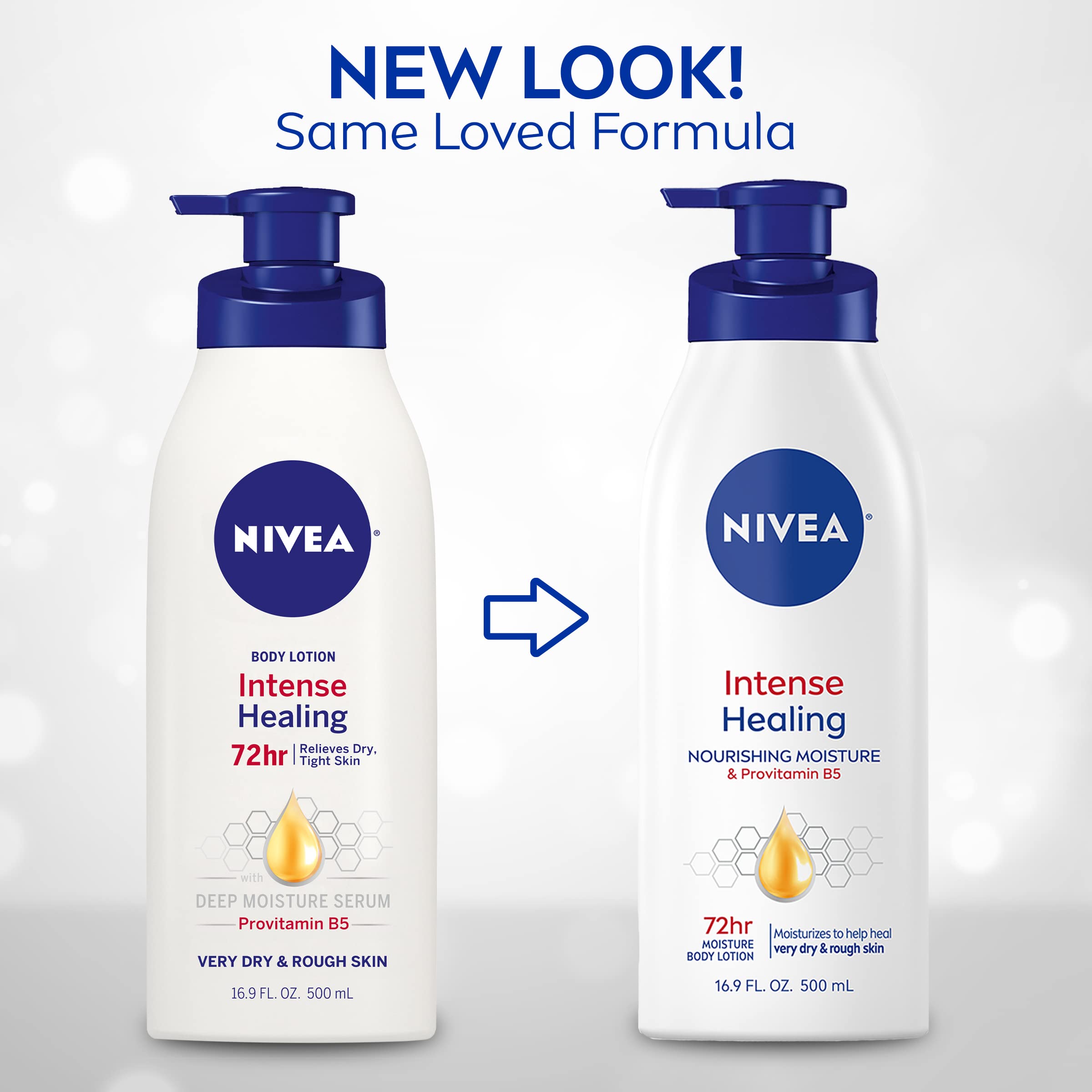 Foto 3 pulgar | Loción Corporal Nivea Intense Healing 72 Horas Hidratante 500 Ml - Venta Internacional