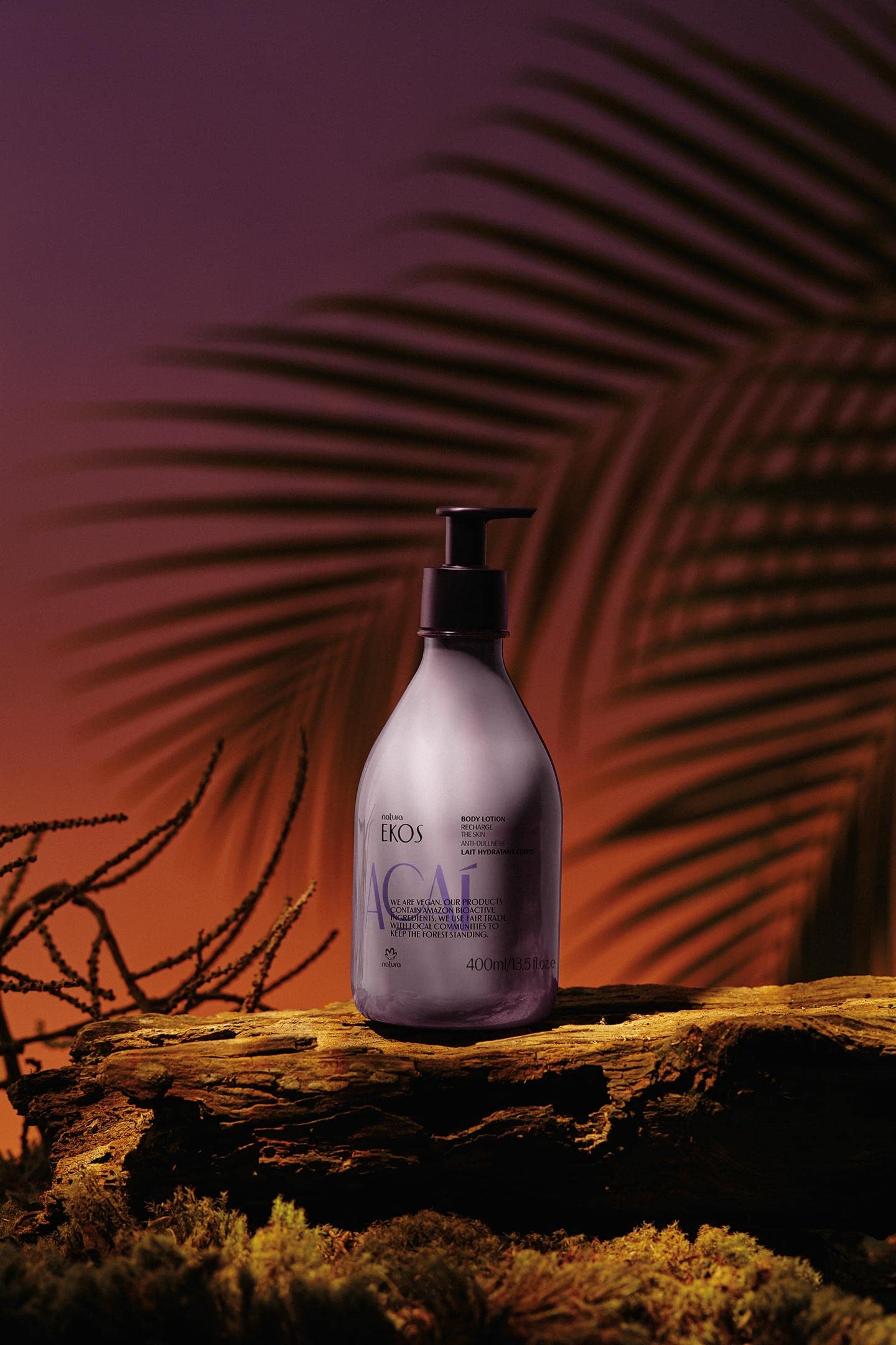 Foto 3 pulgar | Loción Corporal Natura Ekos Açaí Revitalizante 400 Ml 24h Para Piel Suave - Venta Internacional.