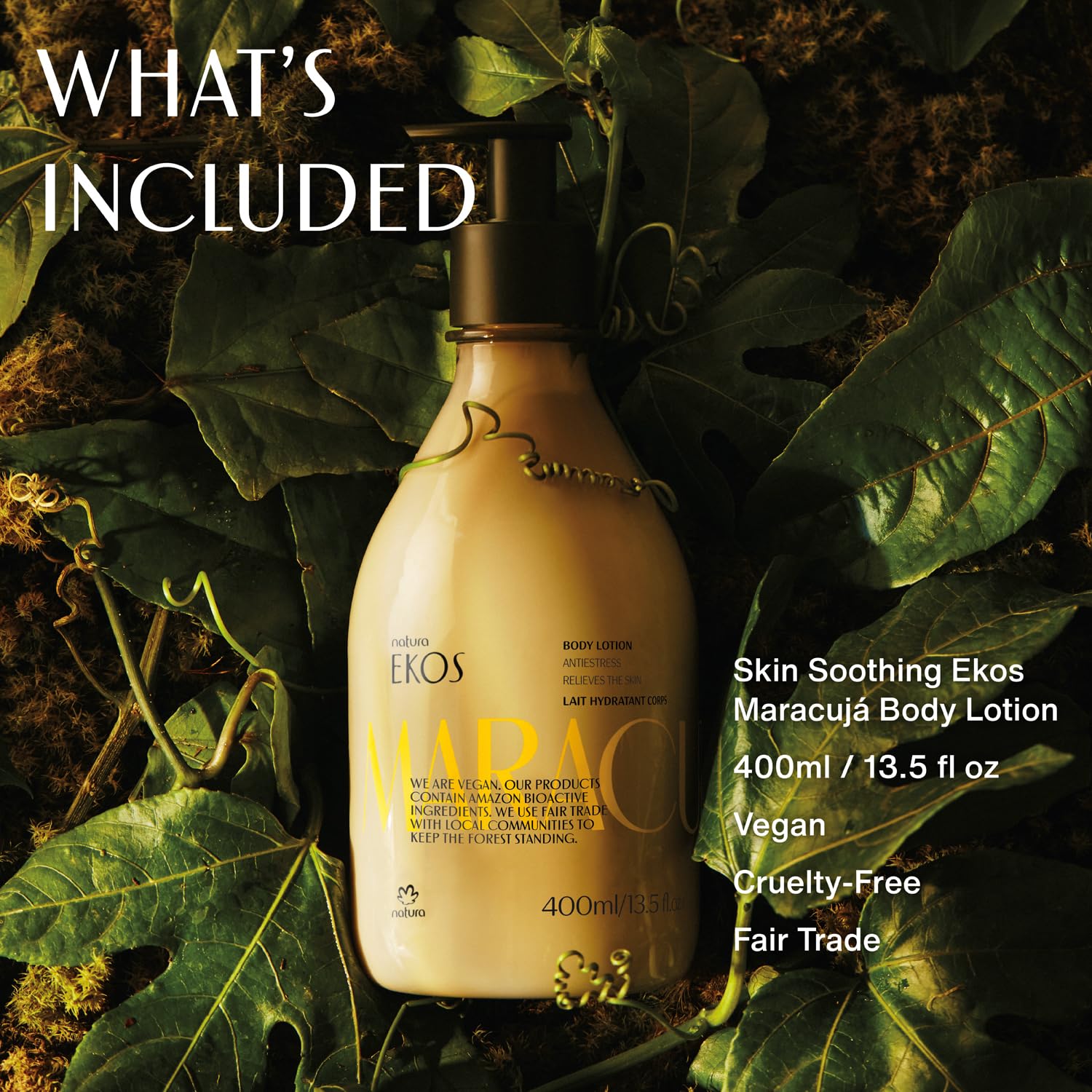 Foto 3 | Loción Corporal Natura Ekos Maracujá Que Alivia La Hidratación De 400 Ml Durante 24 Horas - Venta Internacional.