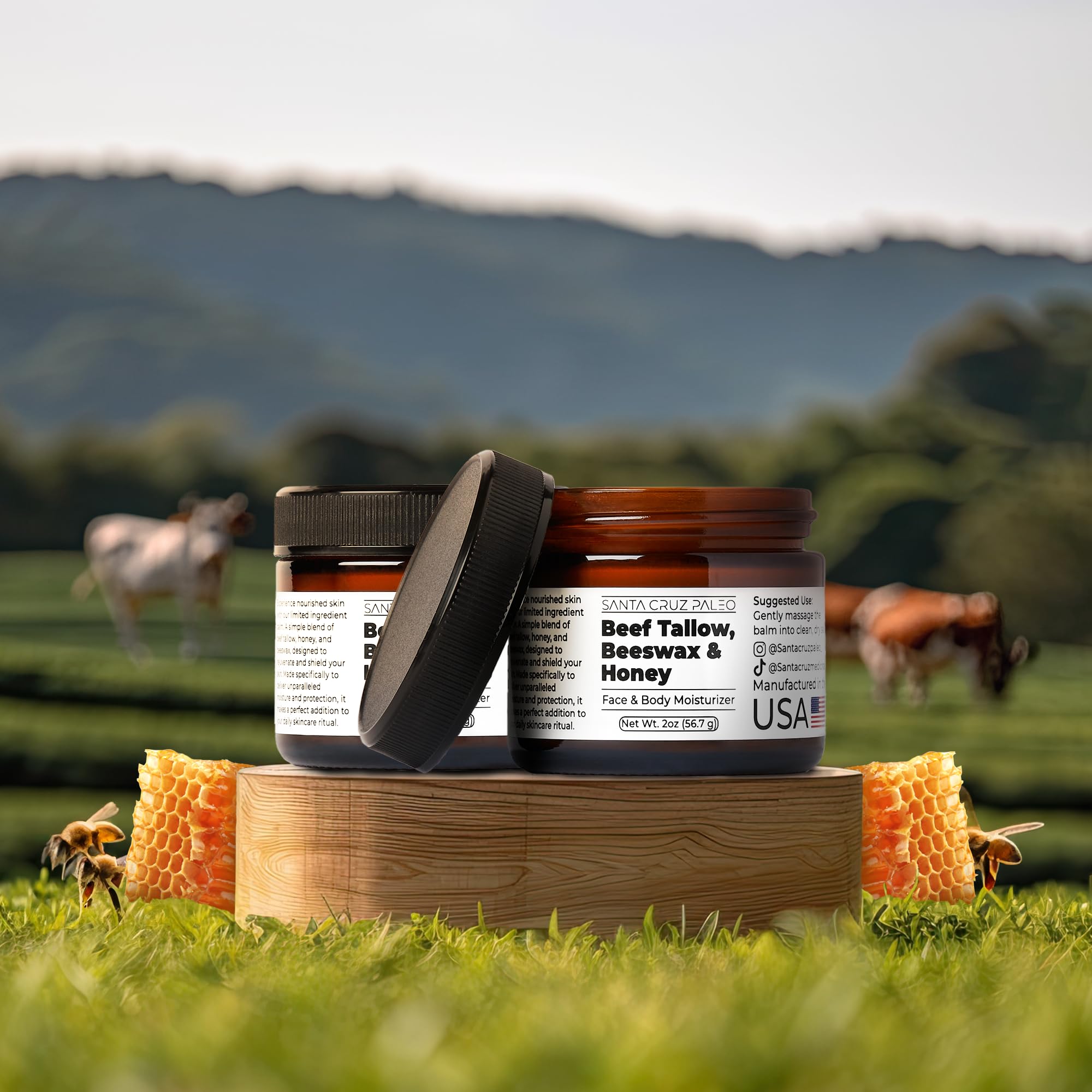 Foto 2 | Hidratante Santa Cruz Paleo, Sebo De Ternera, Cera De Abejas Y Miel - Venta Internacional.